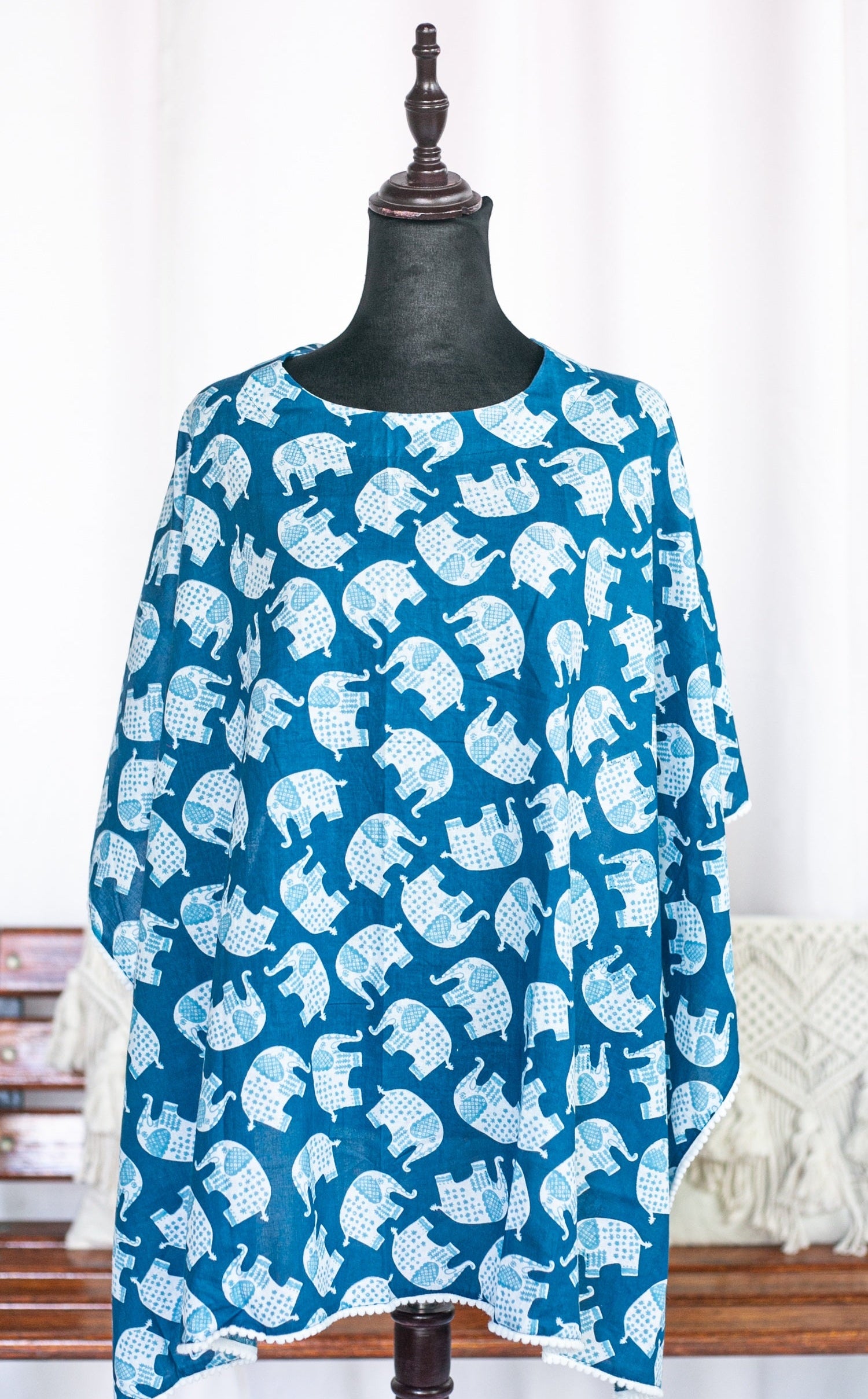 Blue Elephant Feeding Apron