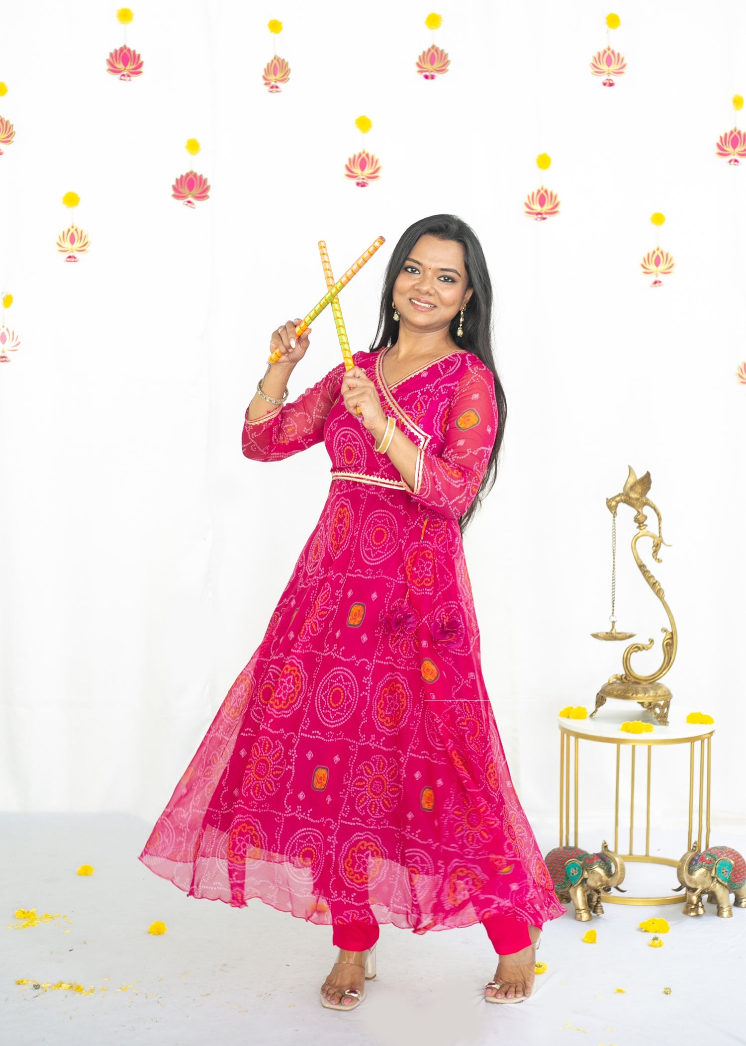 Bandhini Rani Maternity Feeding Anarkali set