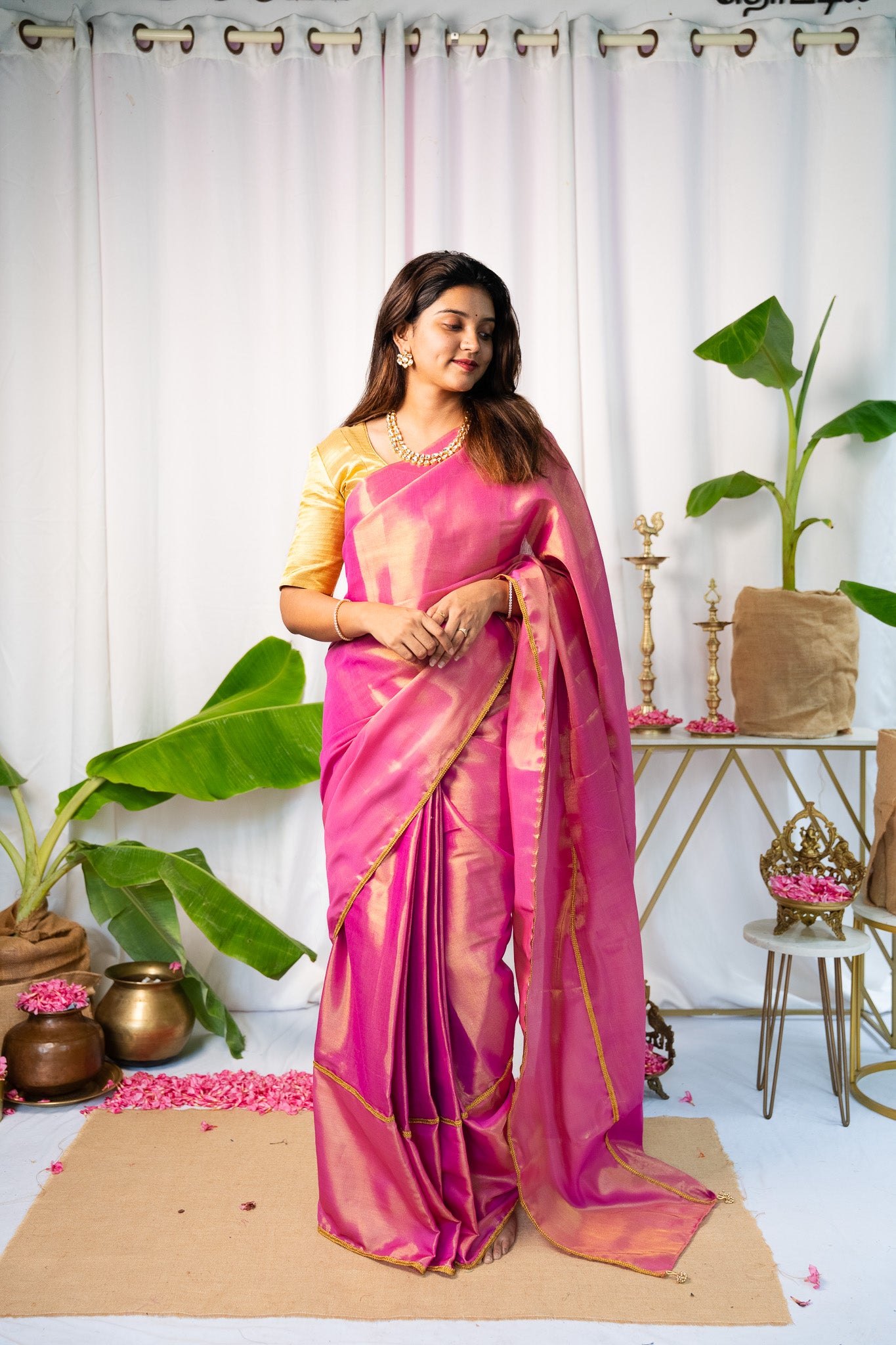 Diya - Pink Sapphire Saree - Without blouse