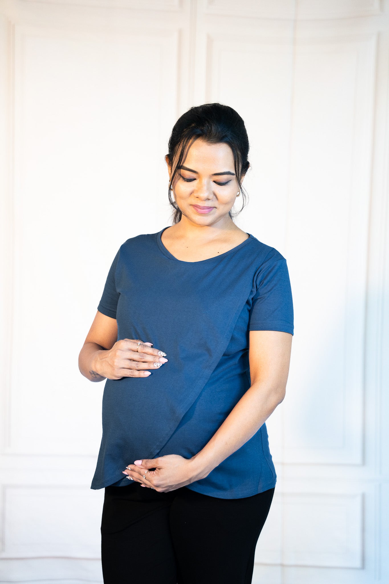 Blue Fit Zipless Feeding T-Shirt