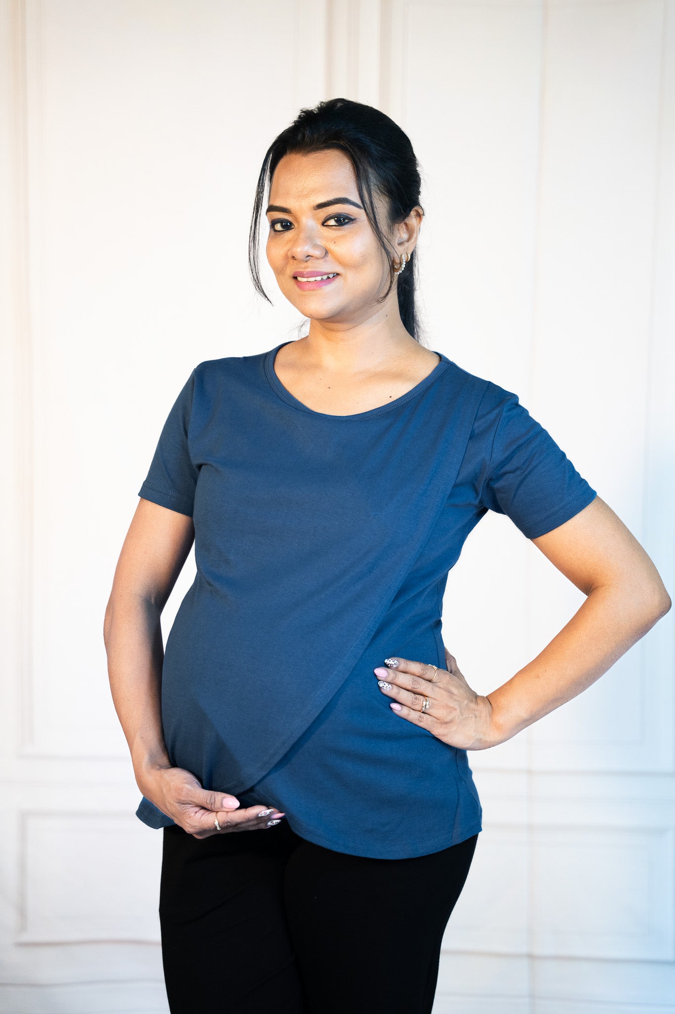Blue Fit Zipless Feeding T-Shirt