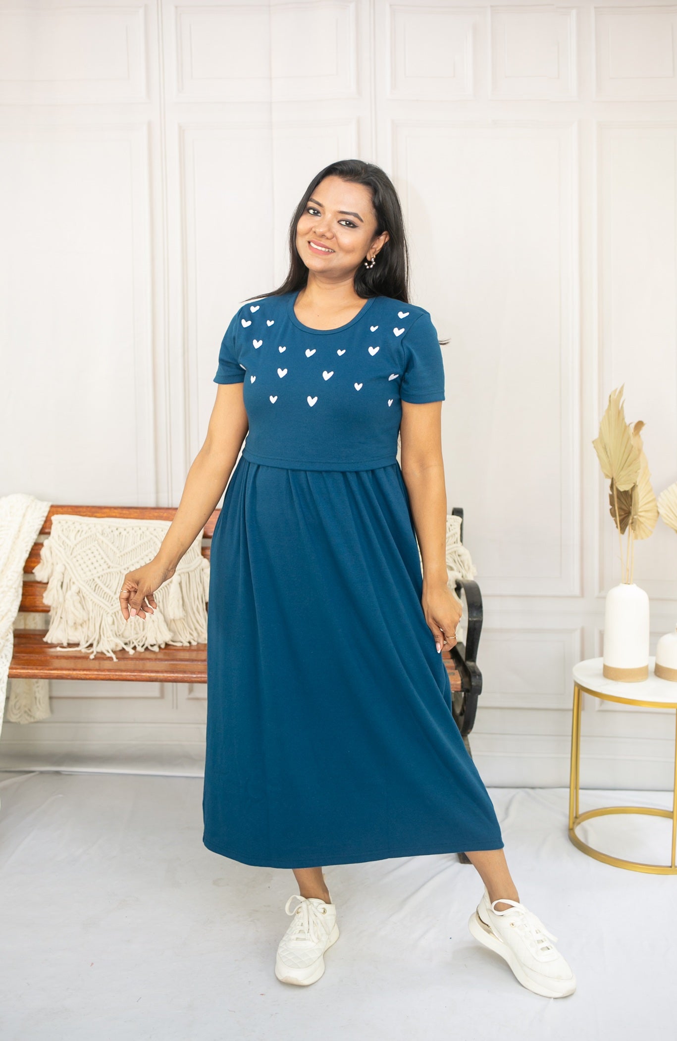 Blue Snuggle Zipless Feeding Frock