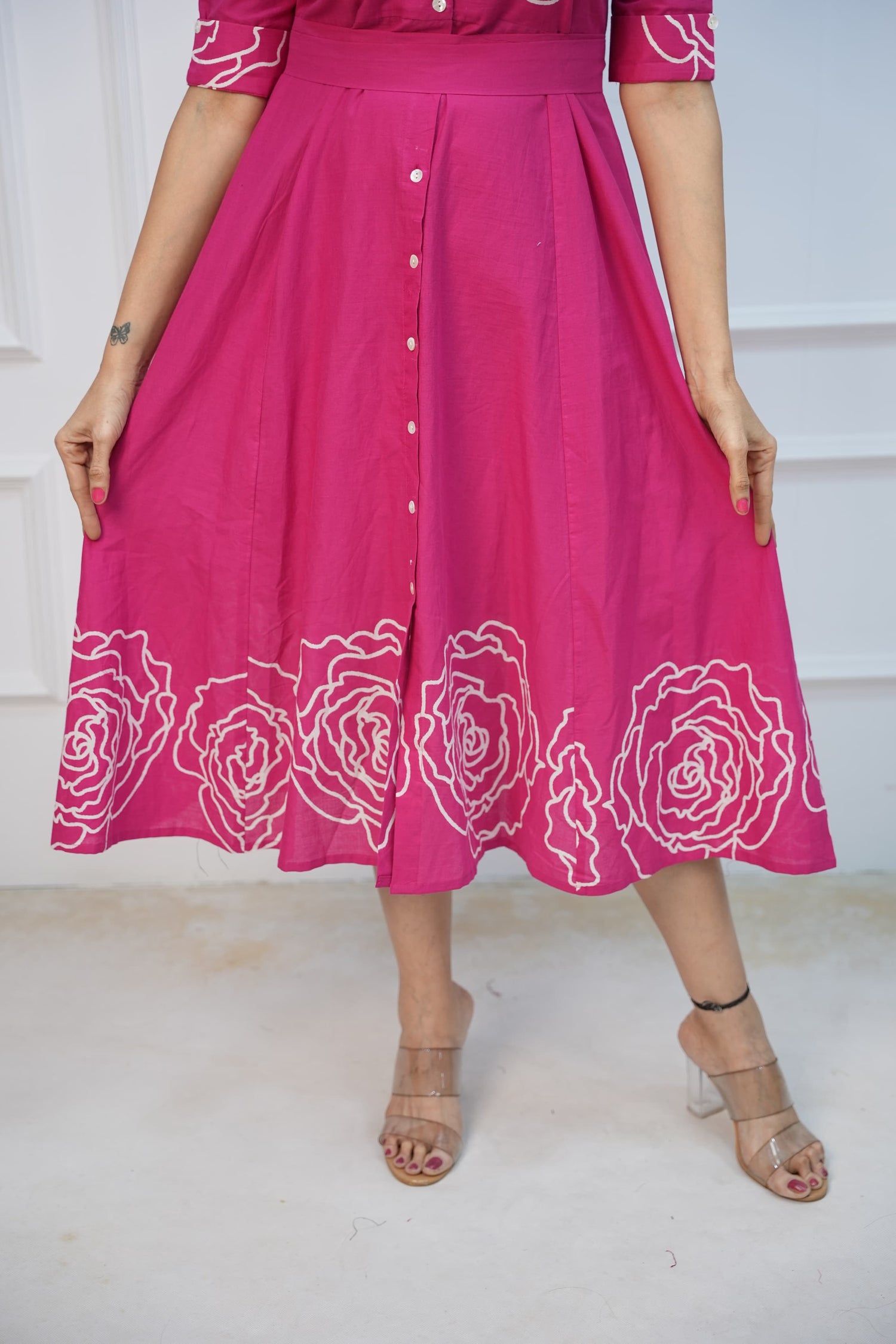 Rosette Charm Maternity Feeding Frock