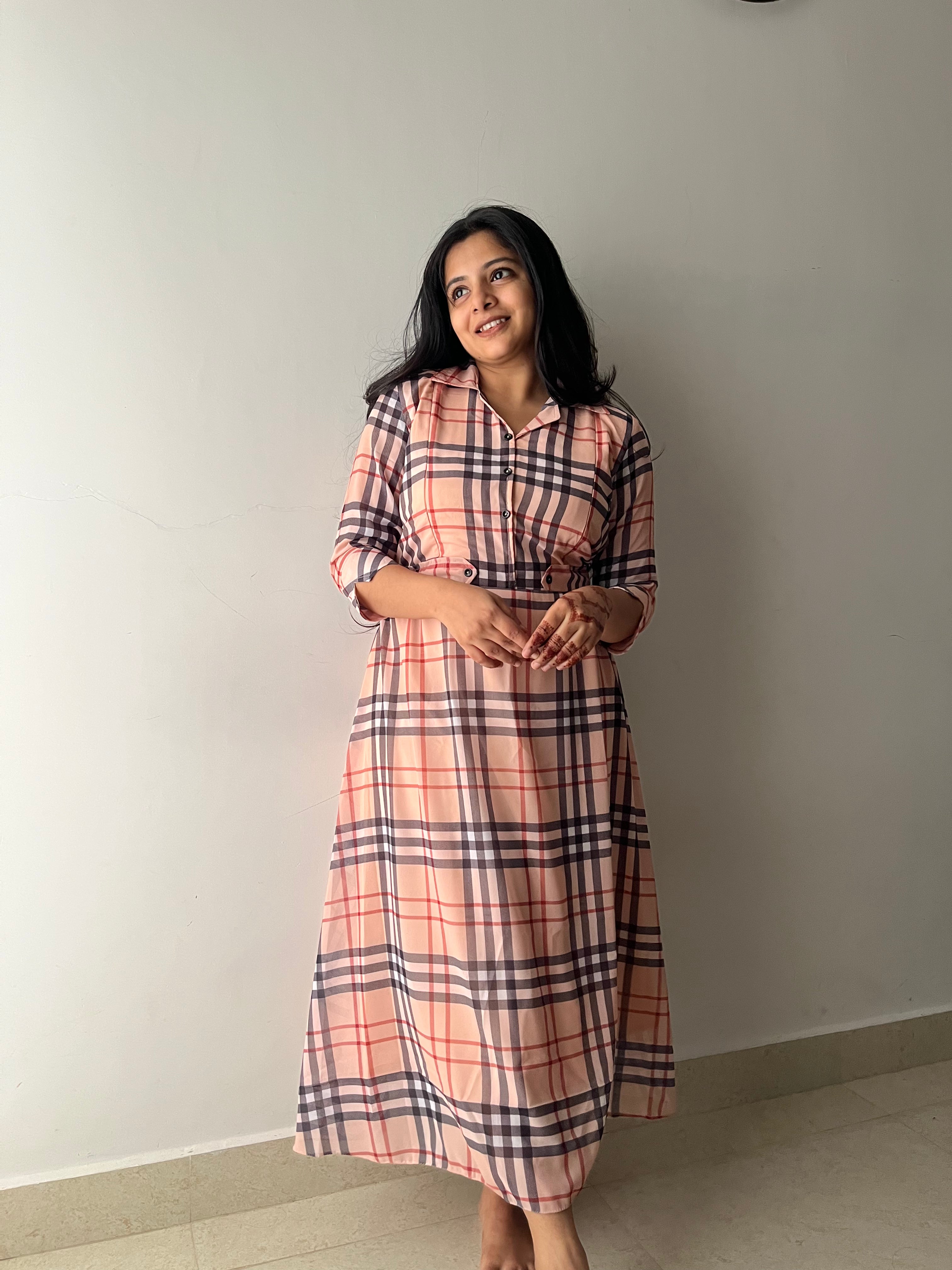 Mocha Maternity Feeding Dress