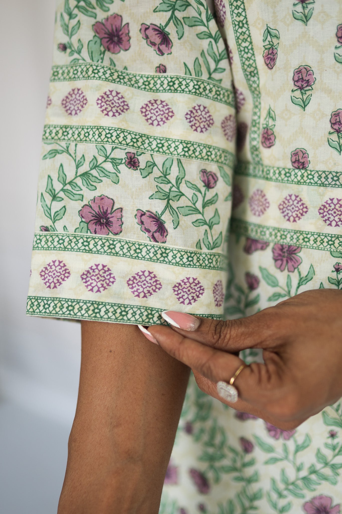 Purple Buds Maternity Feeding Kurta