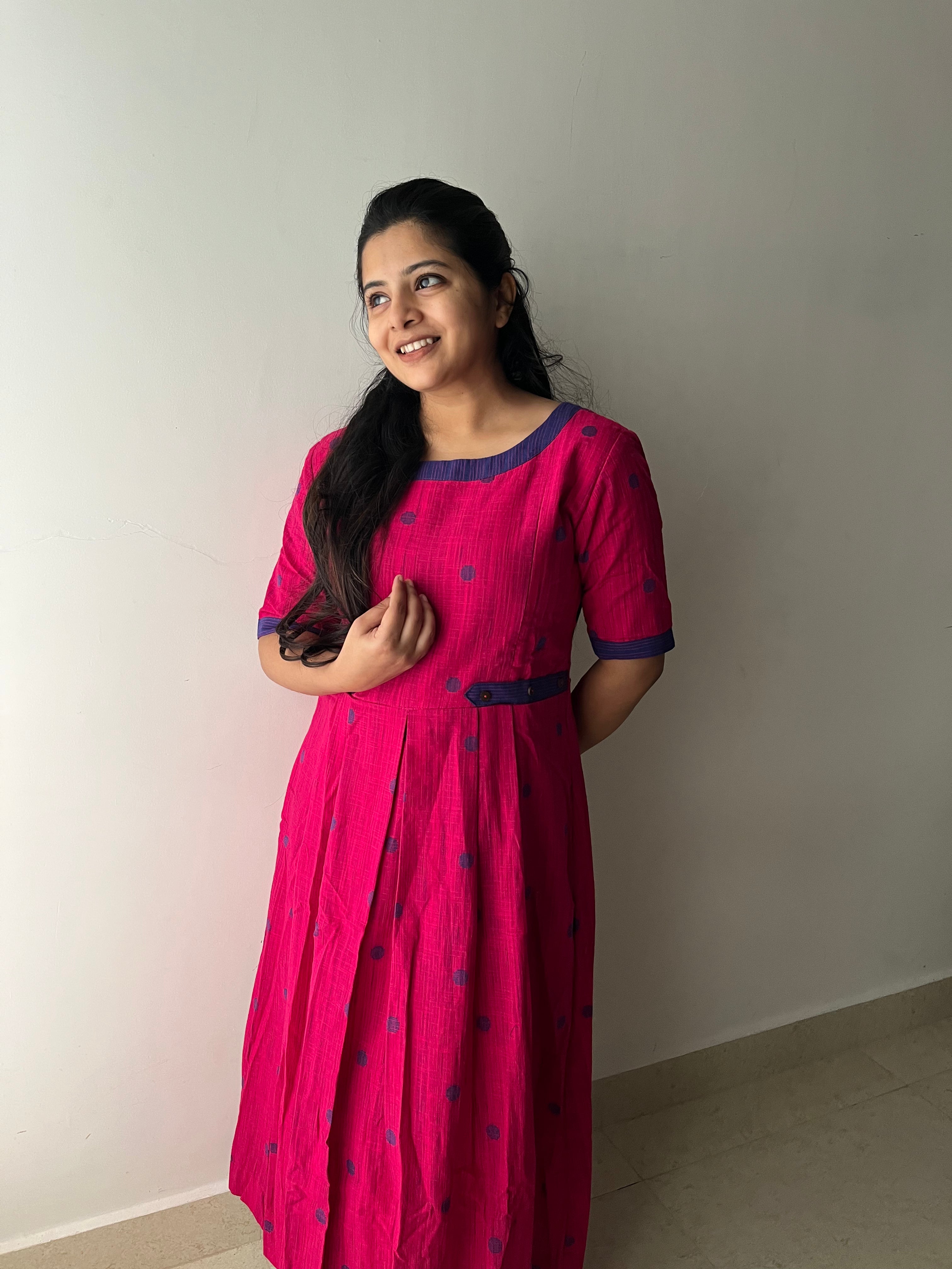 Pink Poppins Maternity Feeding Dress