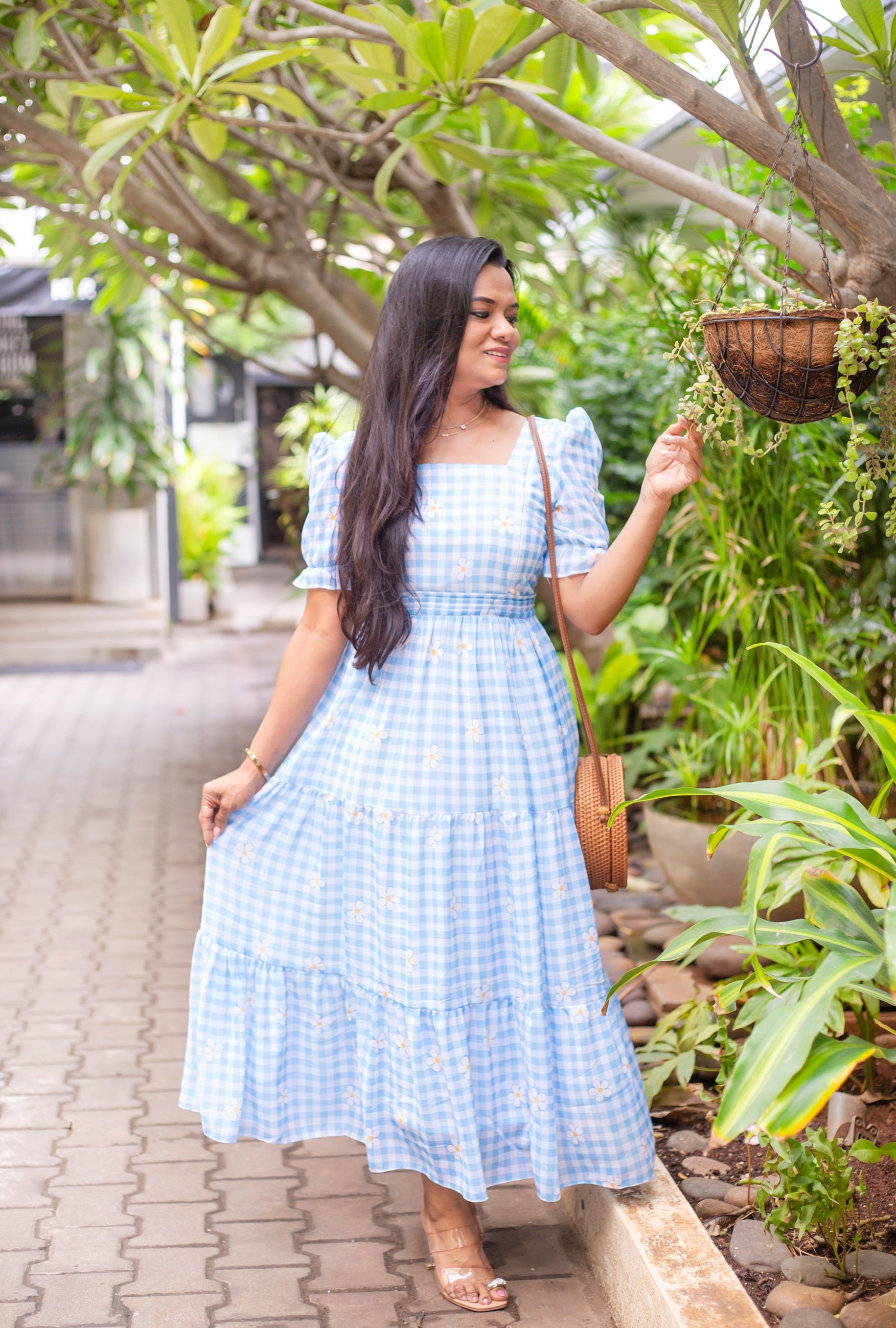 Blooming Sky Maternity Feeding Dress
