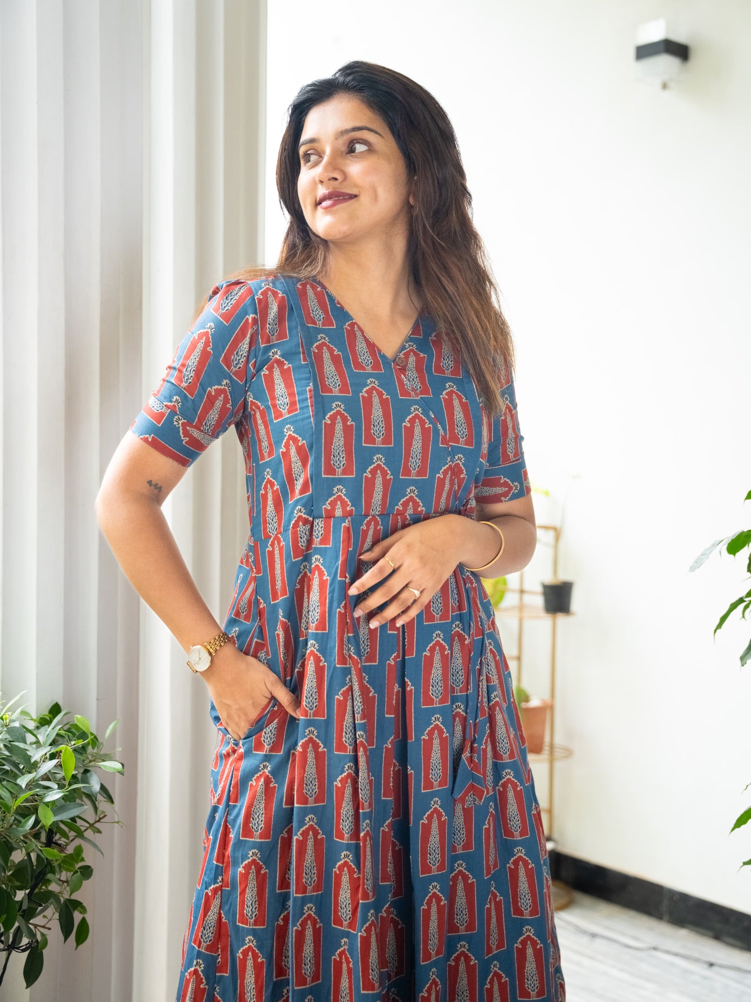 Neela  Maternity Feeding Dress