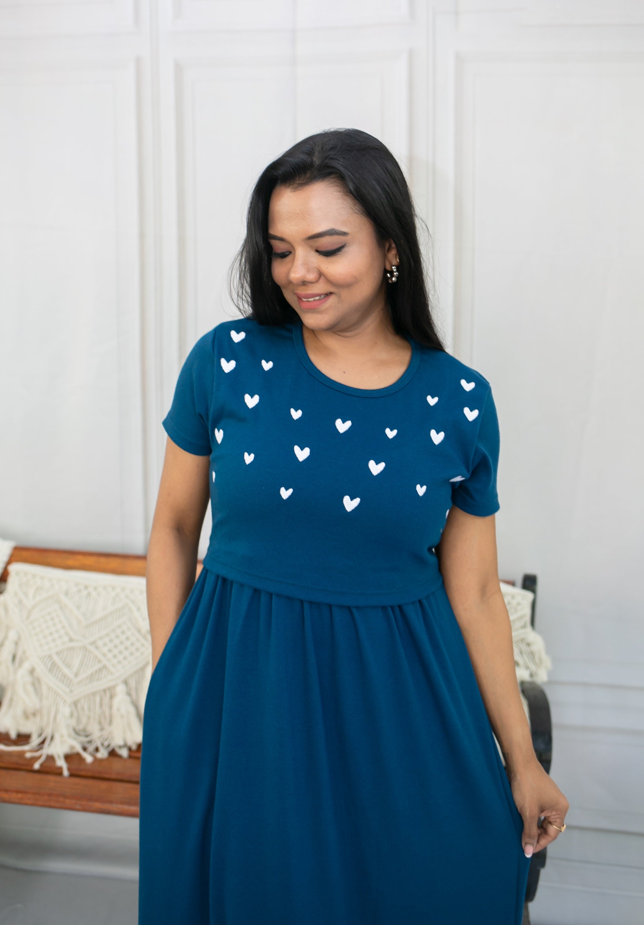 Blue Snuggle Zipless Feeding Frock