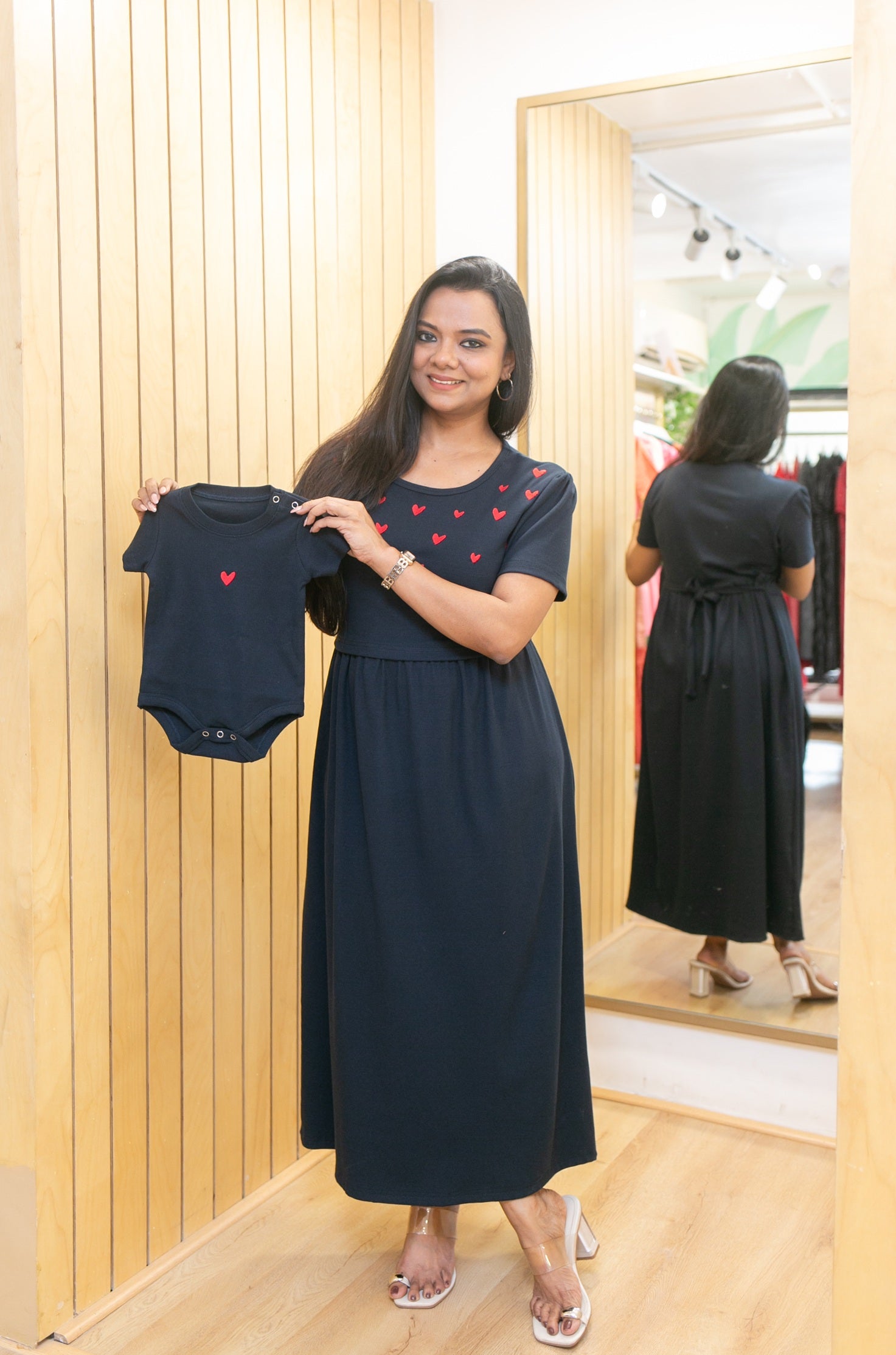 Navy Snuggle Zipless Feeding Frock