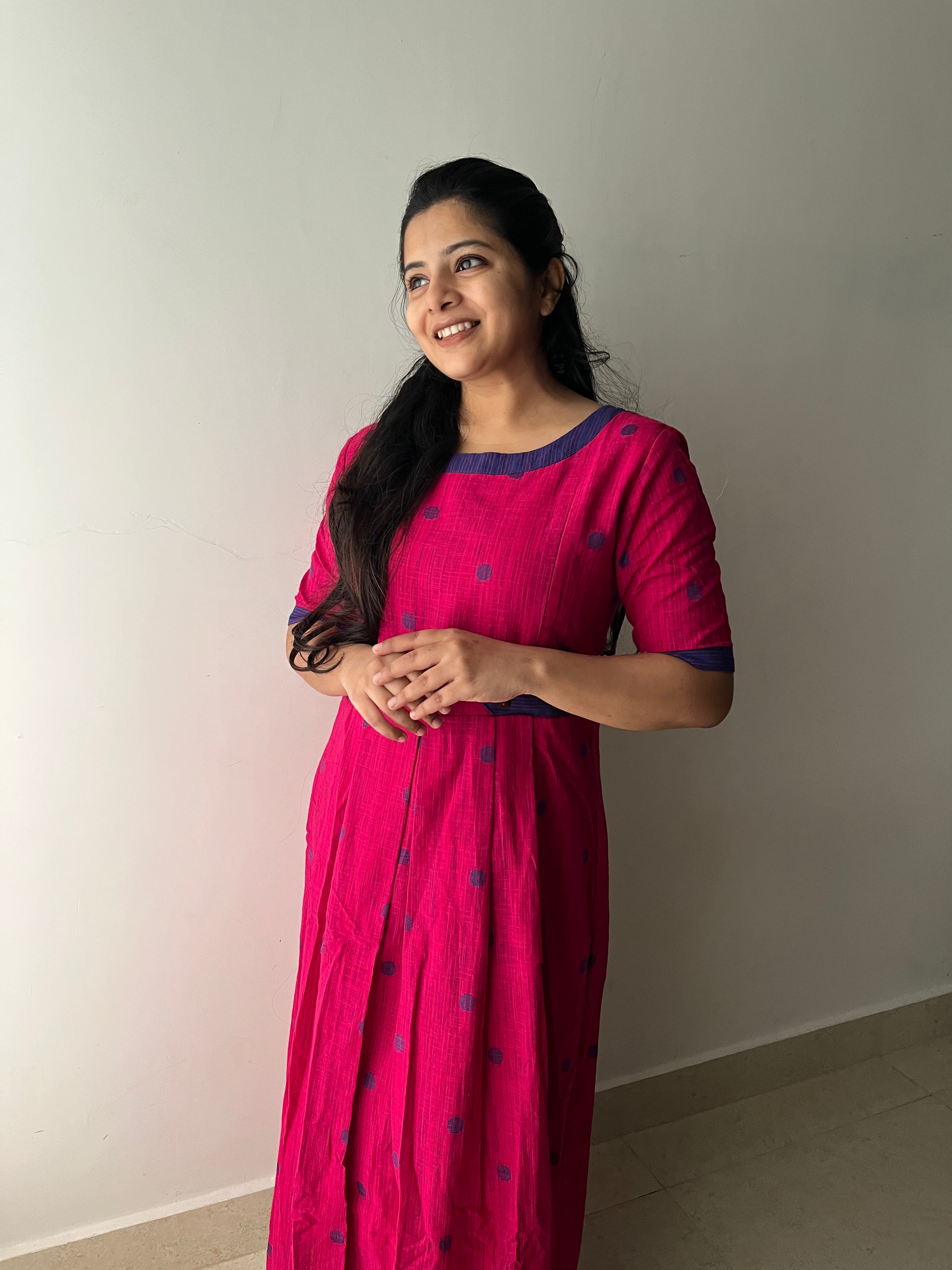 Pink Poppins Maternity Feeding Dress