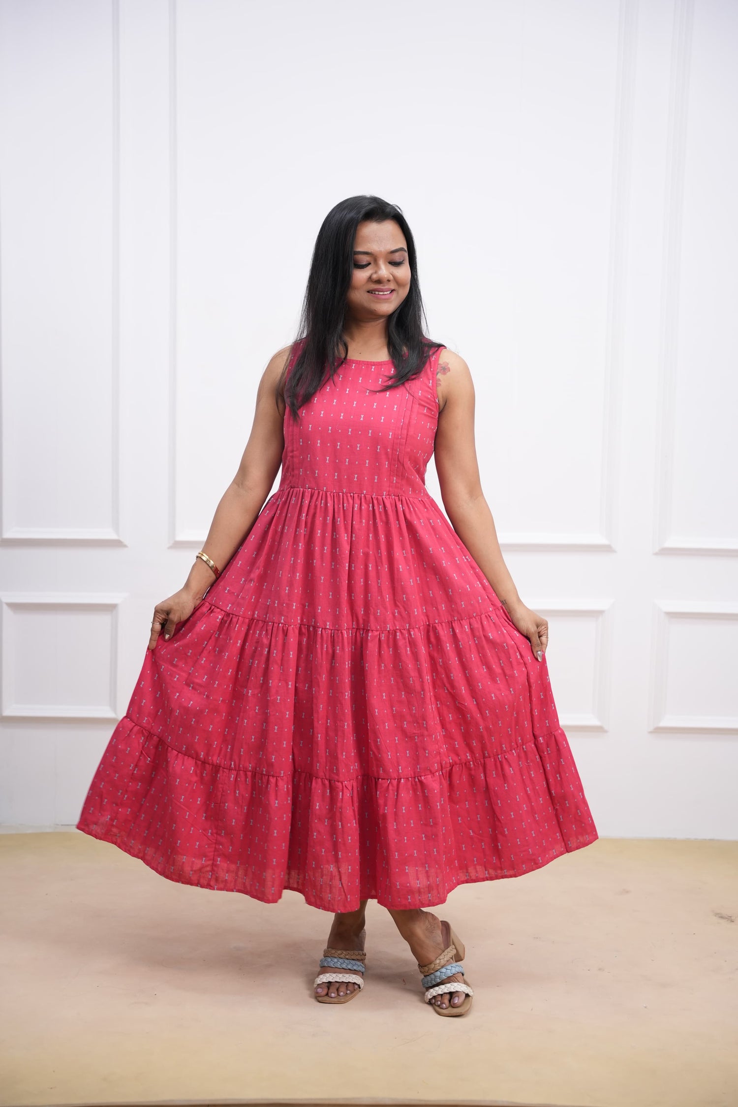 Checks & Charms Maternity Feeding Dress