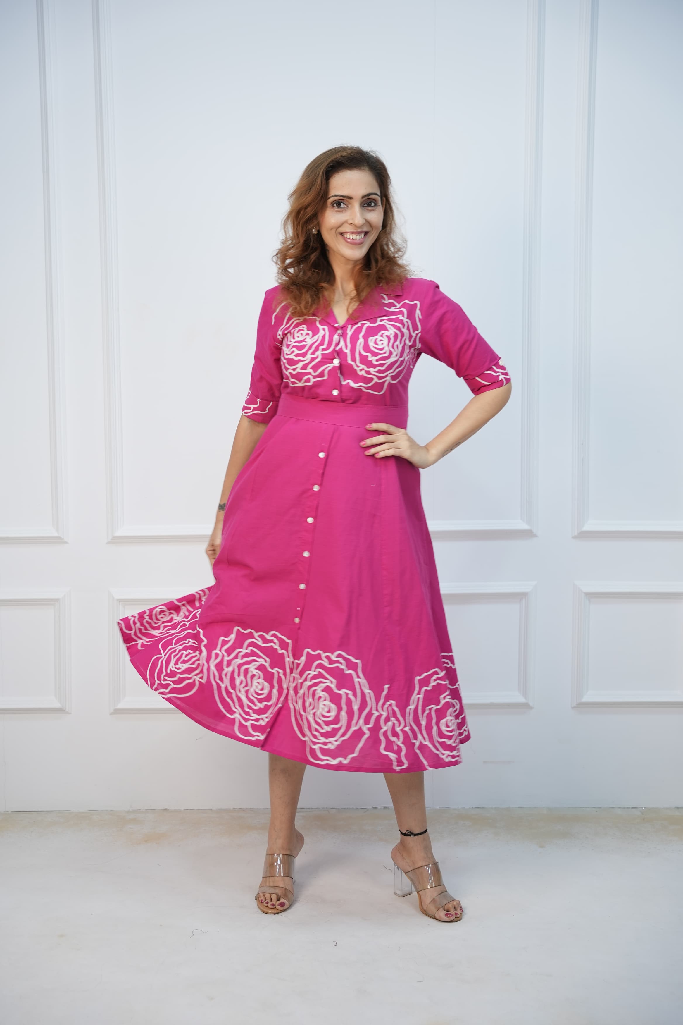 Rosette Charm Maternity Feeding Frock