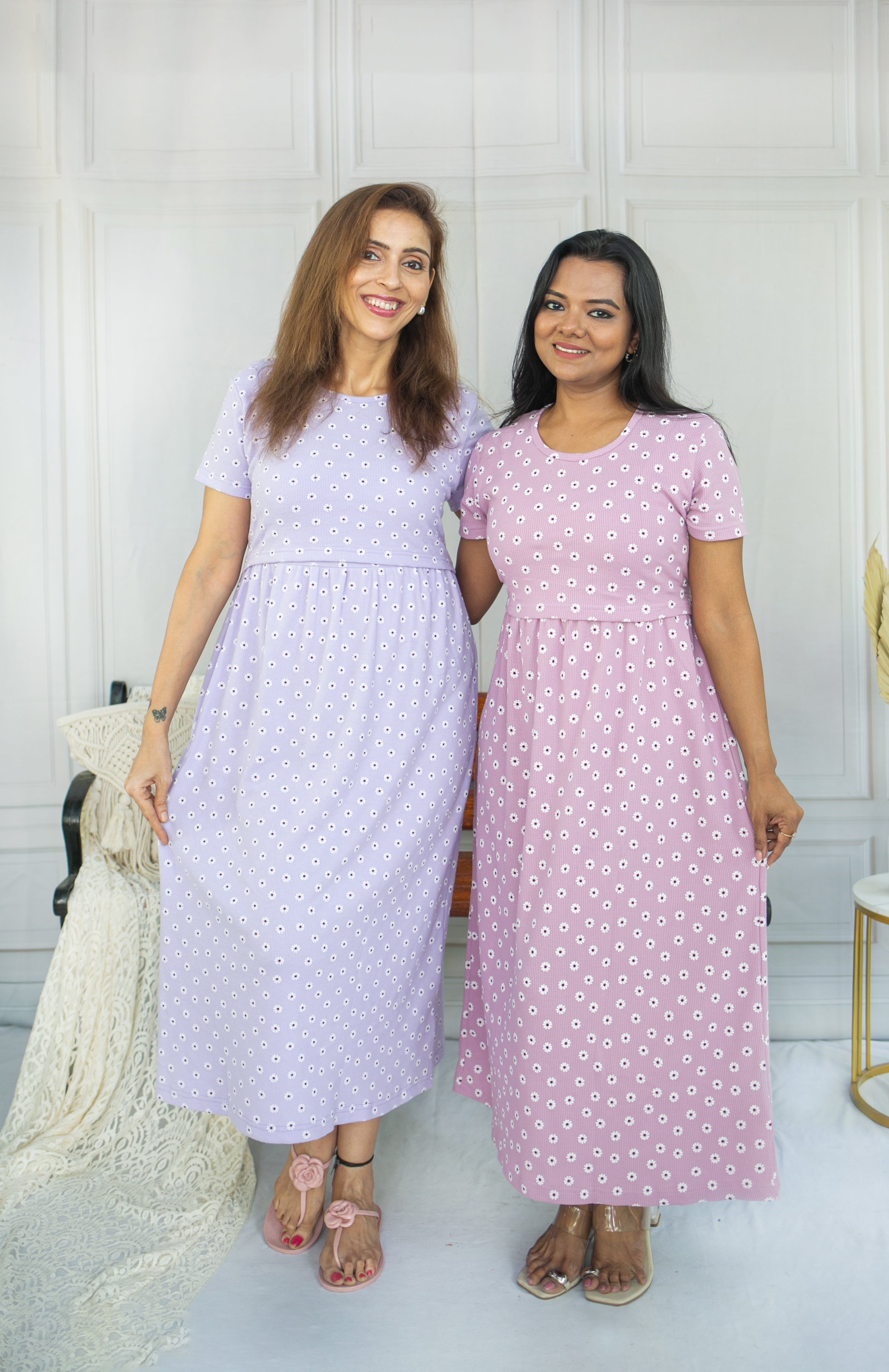 Dusty Rose Zipless Feeding Frock