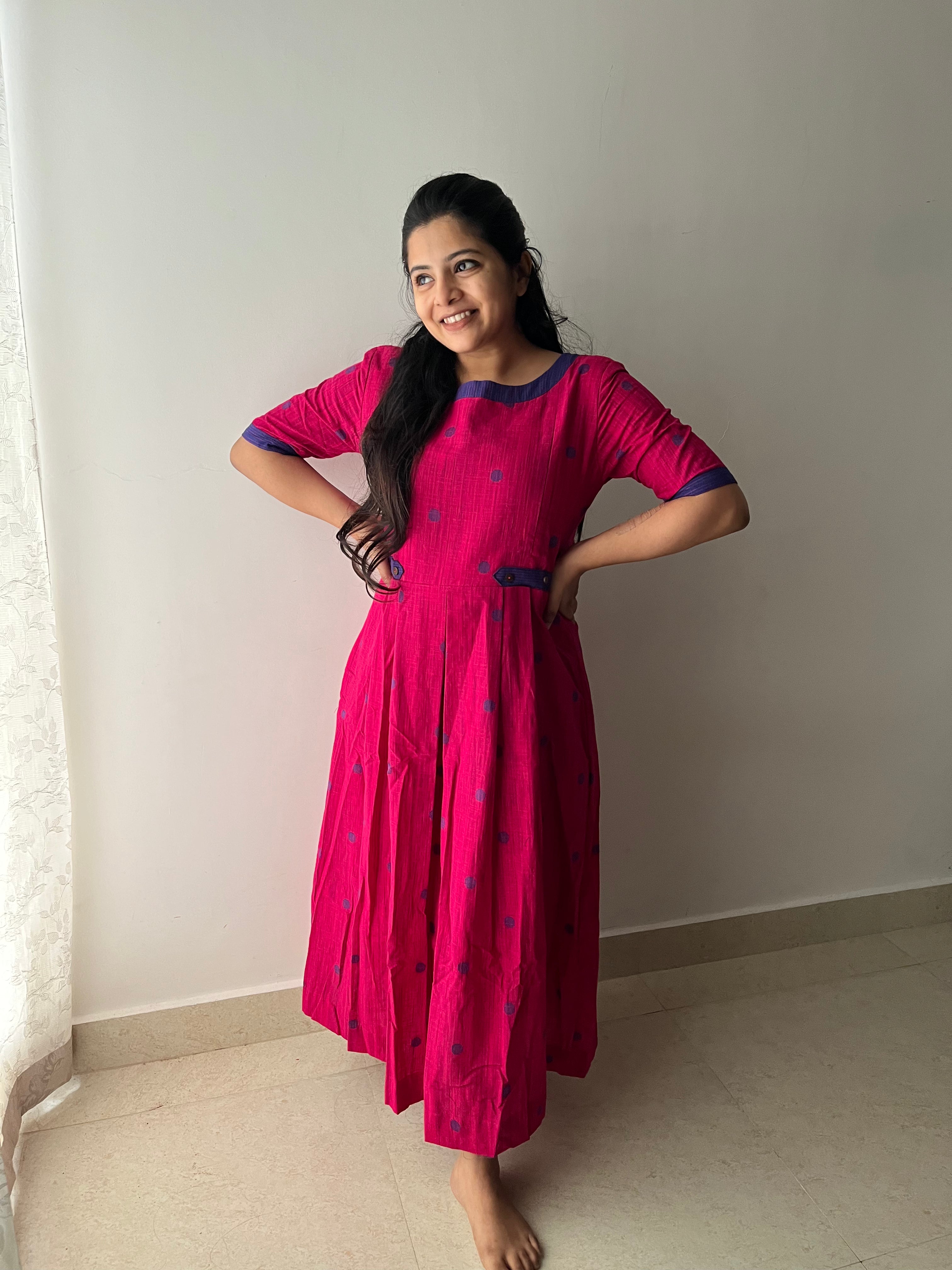 Pink Poppins Maternity Feeding Dress