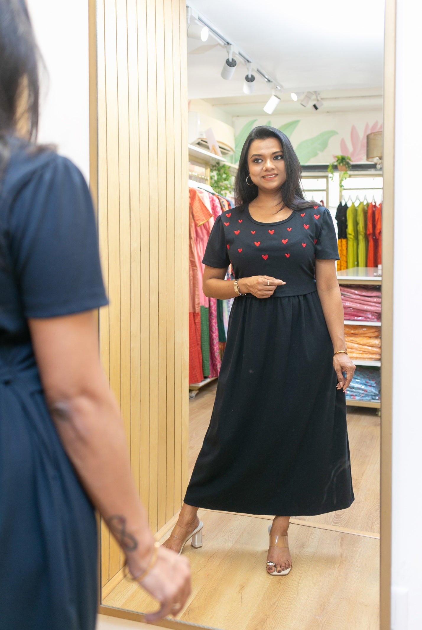 Navy Snuggle Zipless Feeding Frock