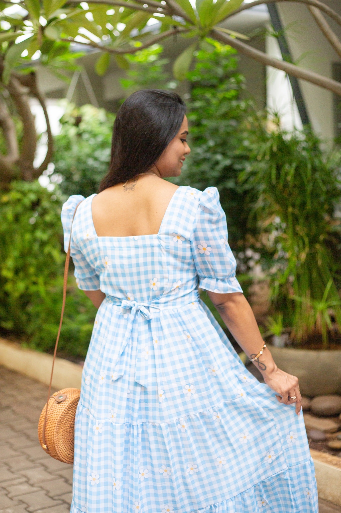 Blooming Sky Maternity Feeding Dress