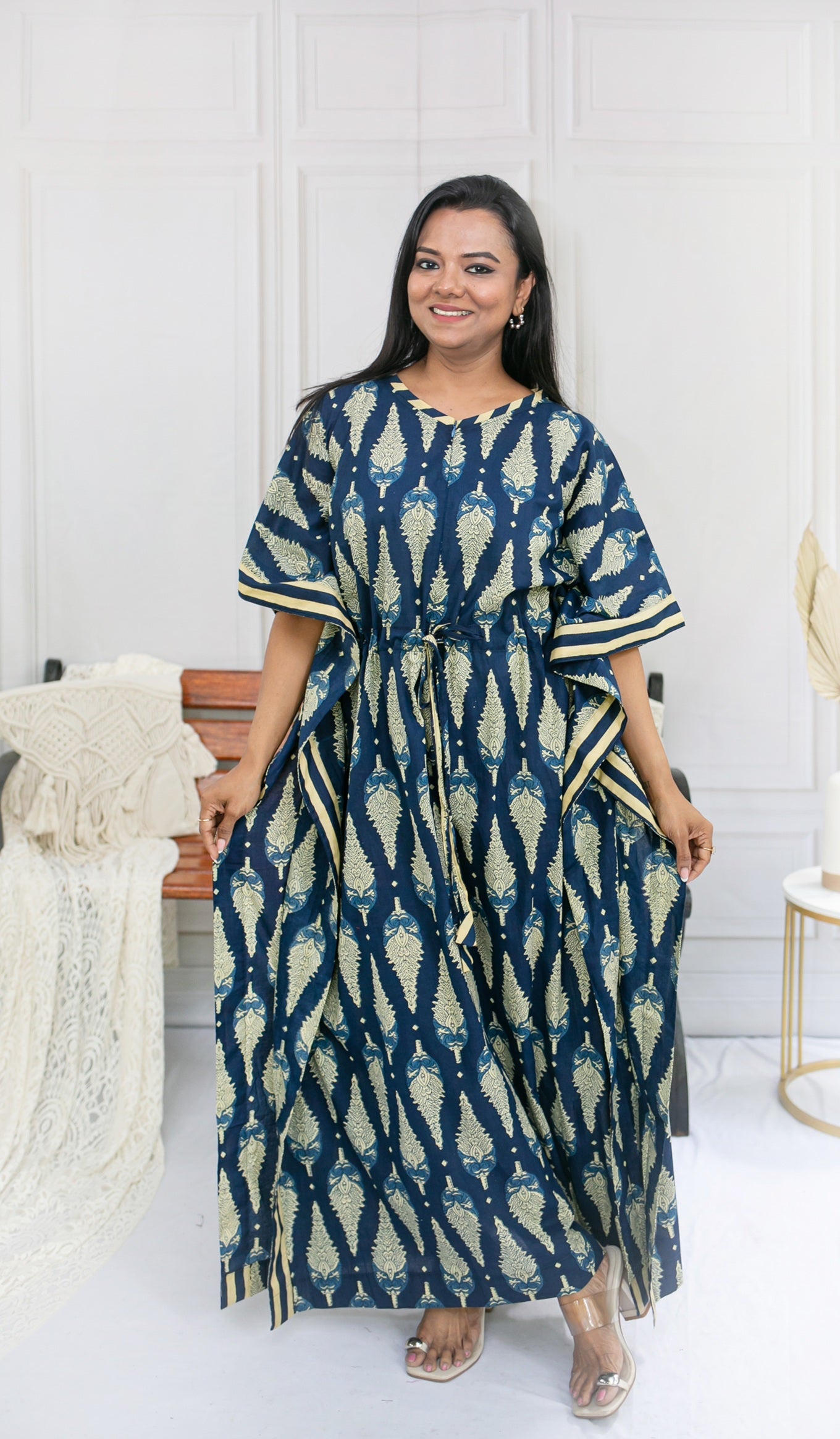 Blue Line Feeding Kaftan