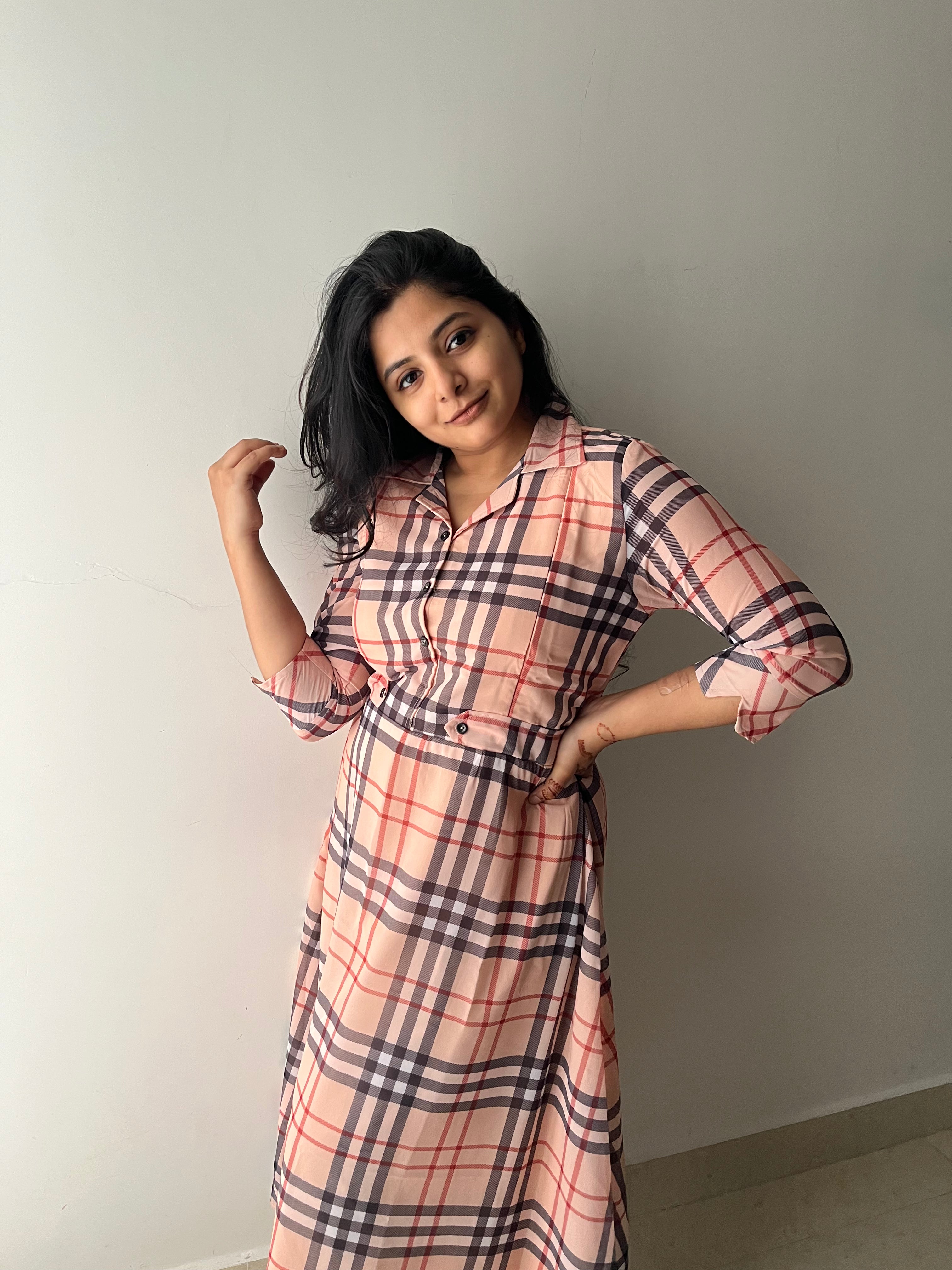 Mocha Maternity Feeding Dress