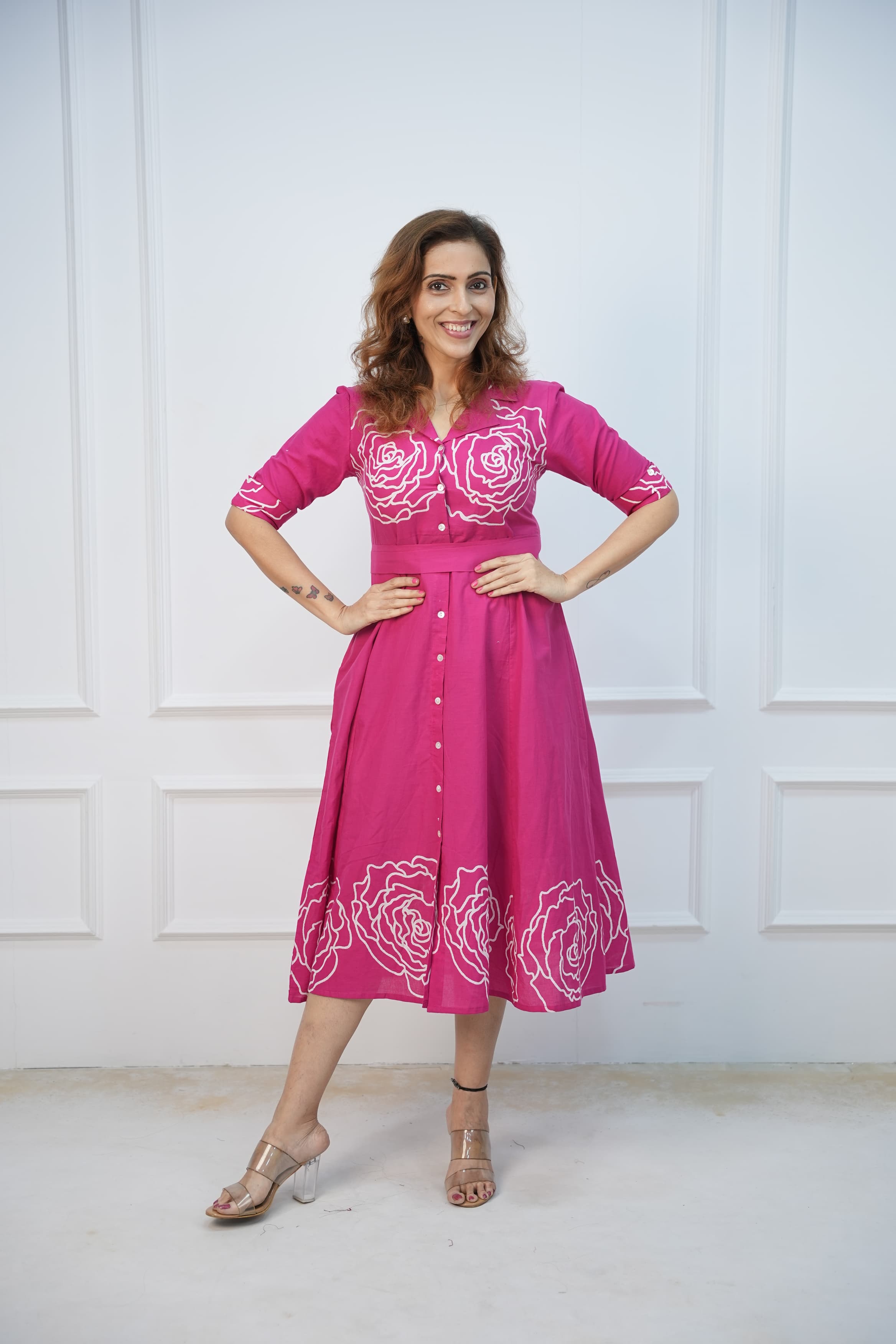 Rosette Charm Maternity Feeding Frock