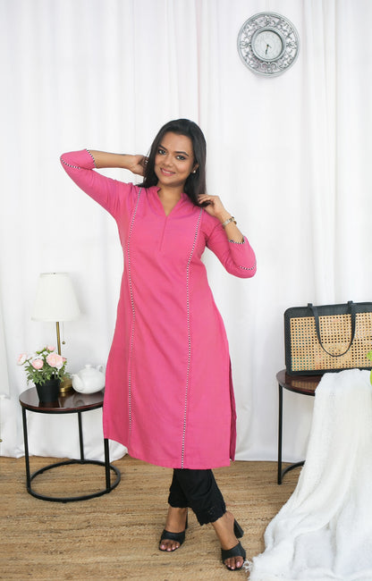 PINK GEM KURTA TOP