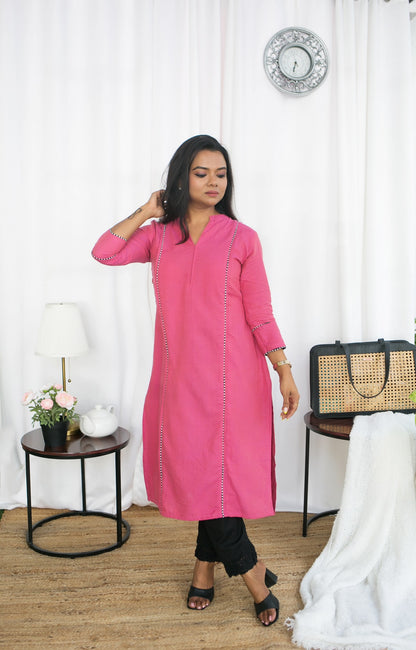 PINK GEM KURTA TOP