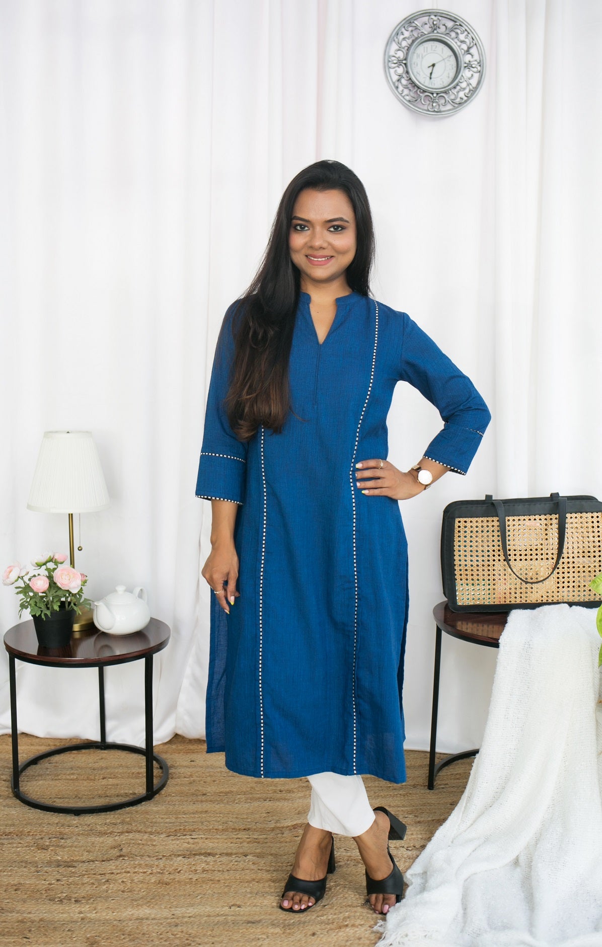 BLUE GEM KURTA TOP