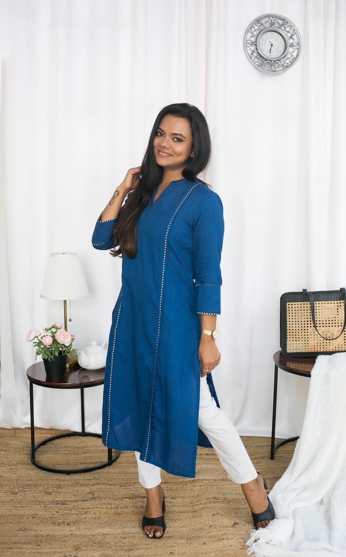 BLUE GEM KURTA TOP