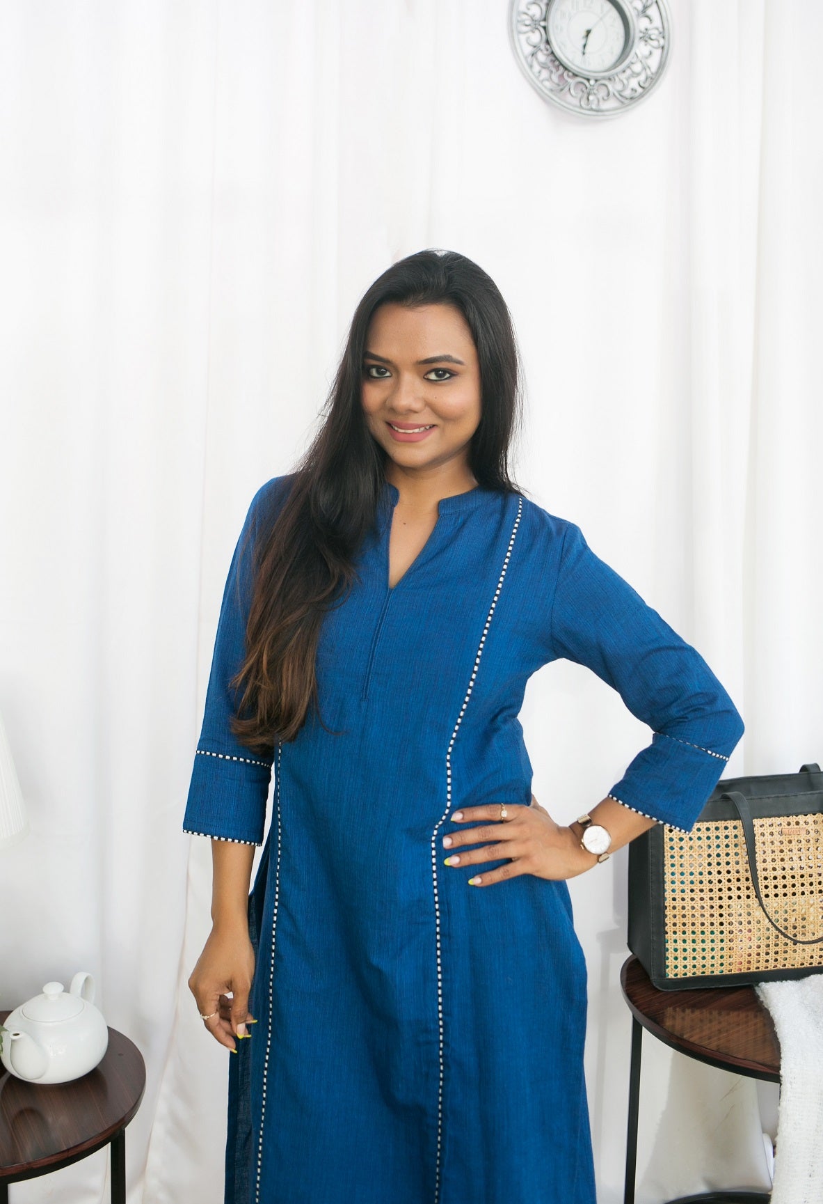 BLUE GEM KURTA TOP