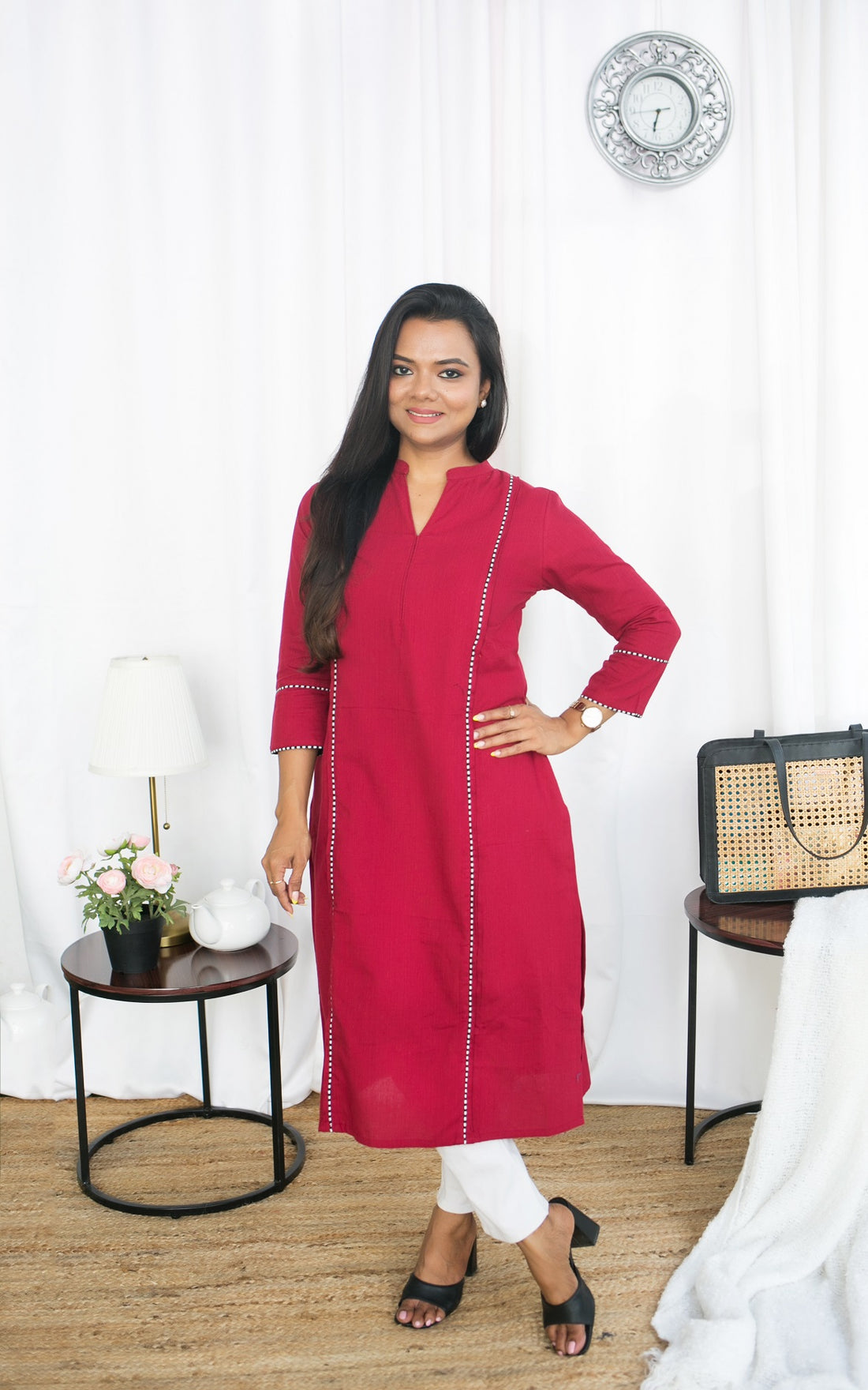 RED GEM KURTA TOP