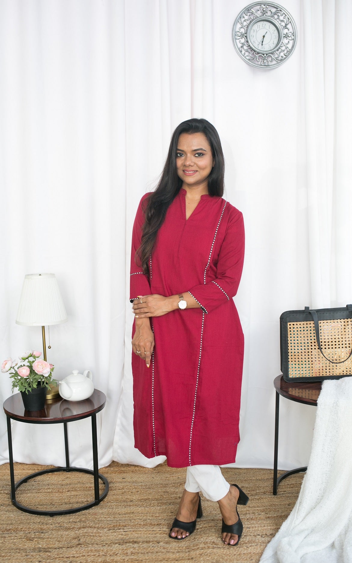 RED GEM KURTA TOP