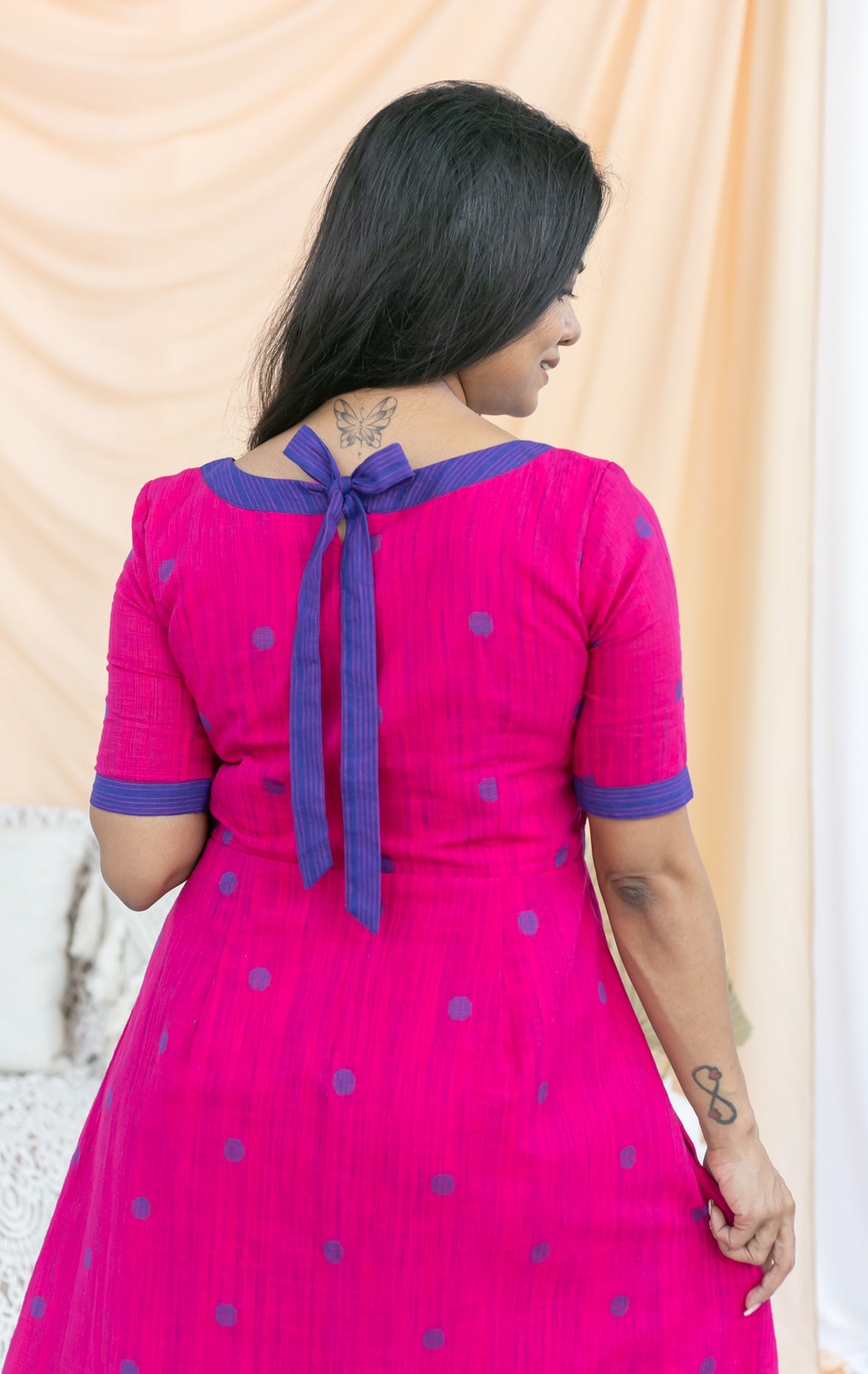 PINK POPPINS MATERNITY FEEDING DRESS