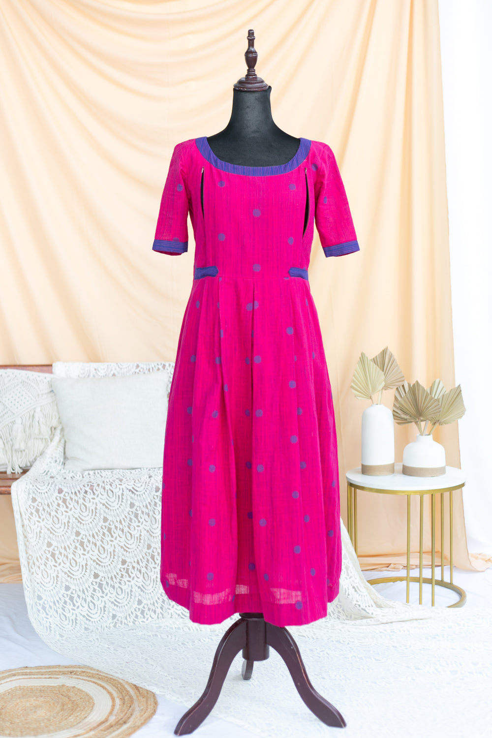 PINK POPPINS MATERNITY FEEDING DRESS