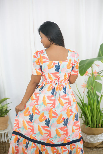 VACAY VIBE Maternity Feeding Maxi Dress