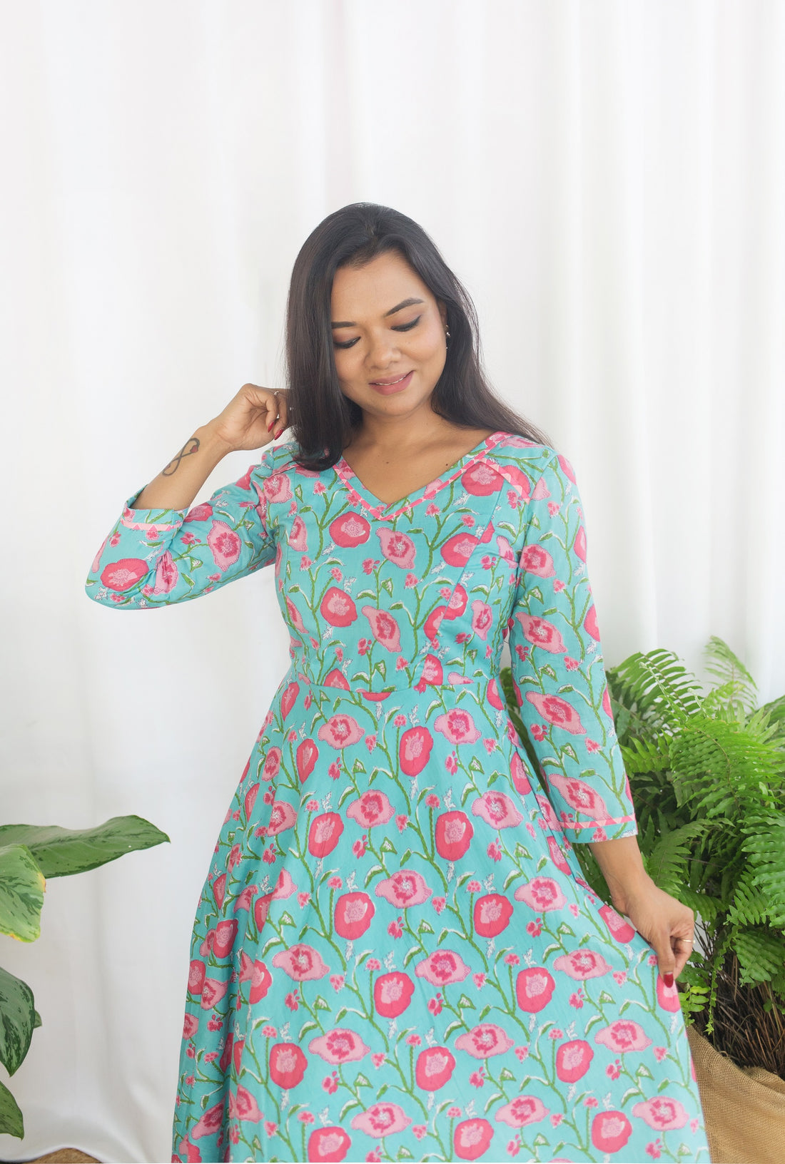 CHERRY BLOSSOM ANARKALI MAXI