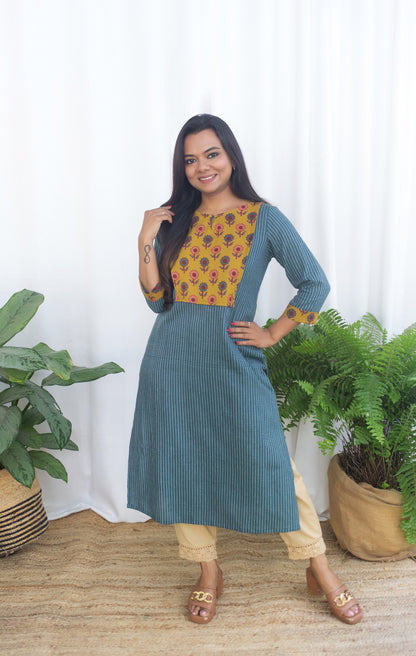 TEAL UP KURTA TOP