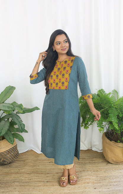 TEAL UP KURTA TOP