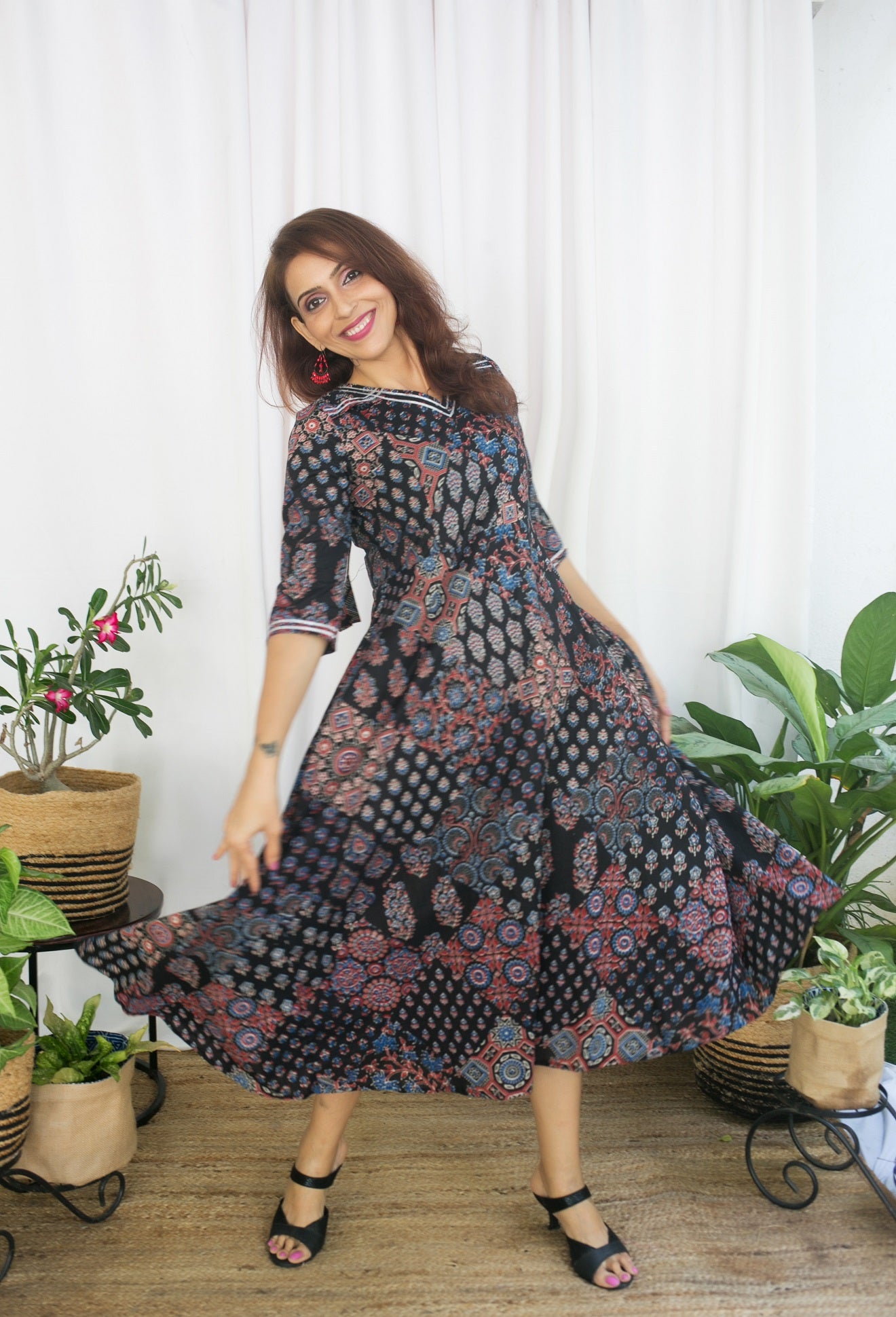 BLACK FLAIR ANARKALI FROCK