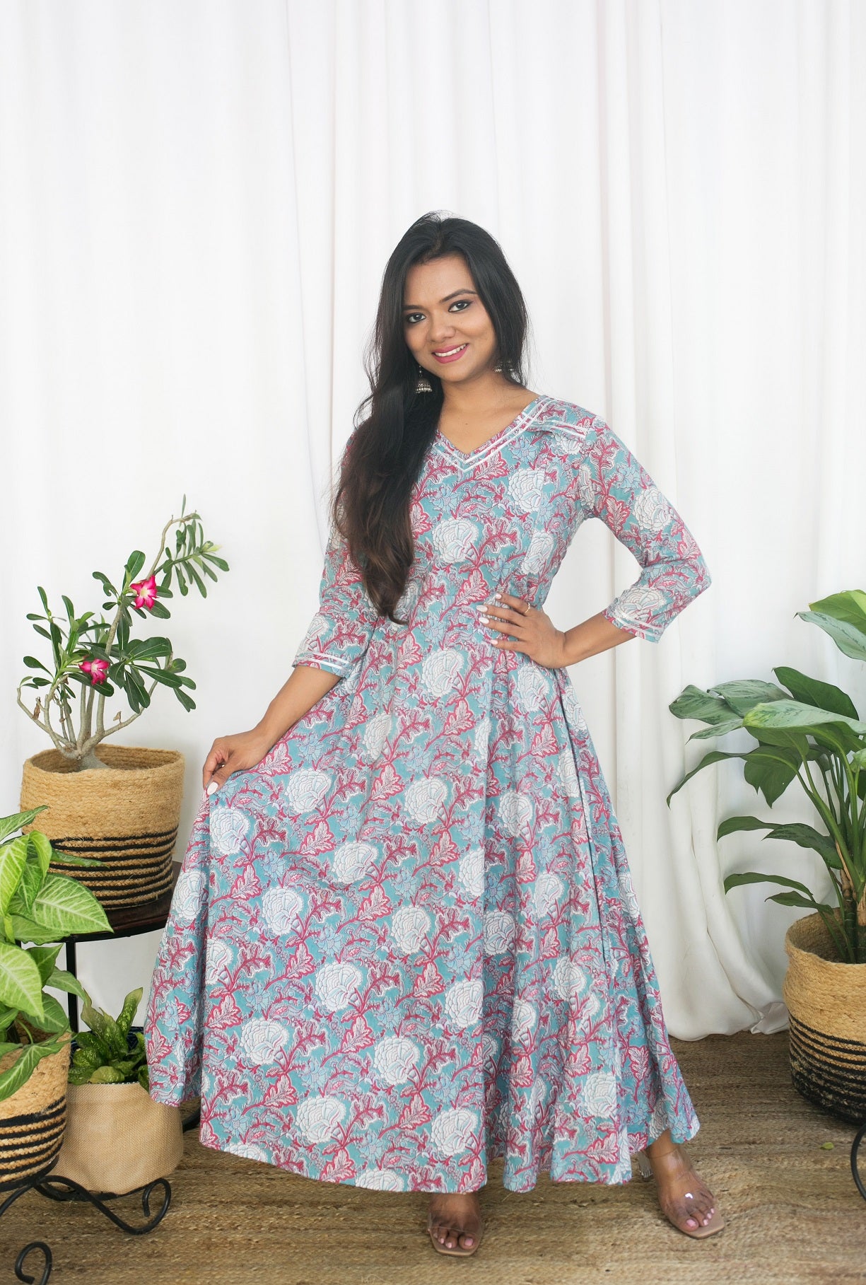 BLUE EYES ANARKALI FROCK