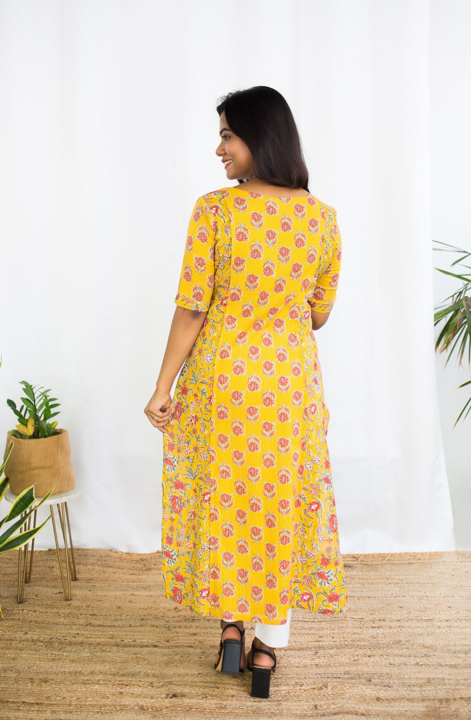 YELLOW POPPY Maternity Feeding Top Dress