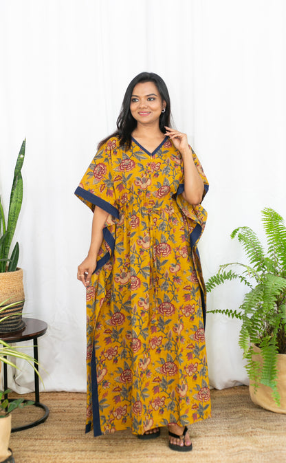 YELLOW BLOSSOM KAFTAN