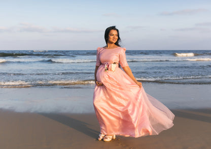 SHIMMER IN PINK MATERNITY CELEBRATION DRESS Purchase and Rental