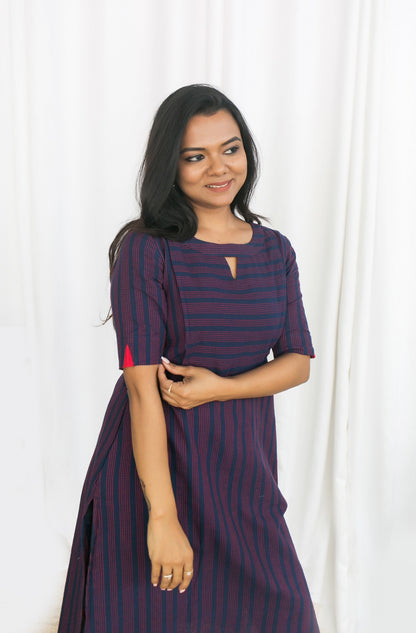 NAVYLINE  KURTA TOP