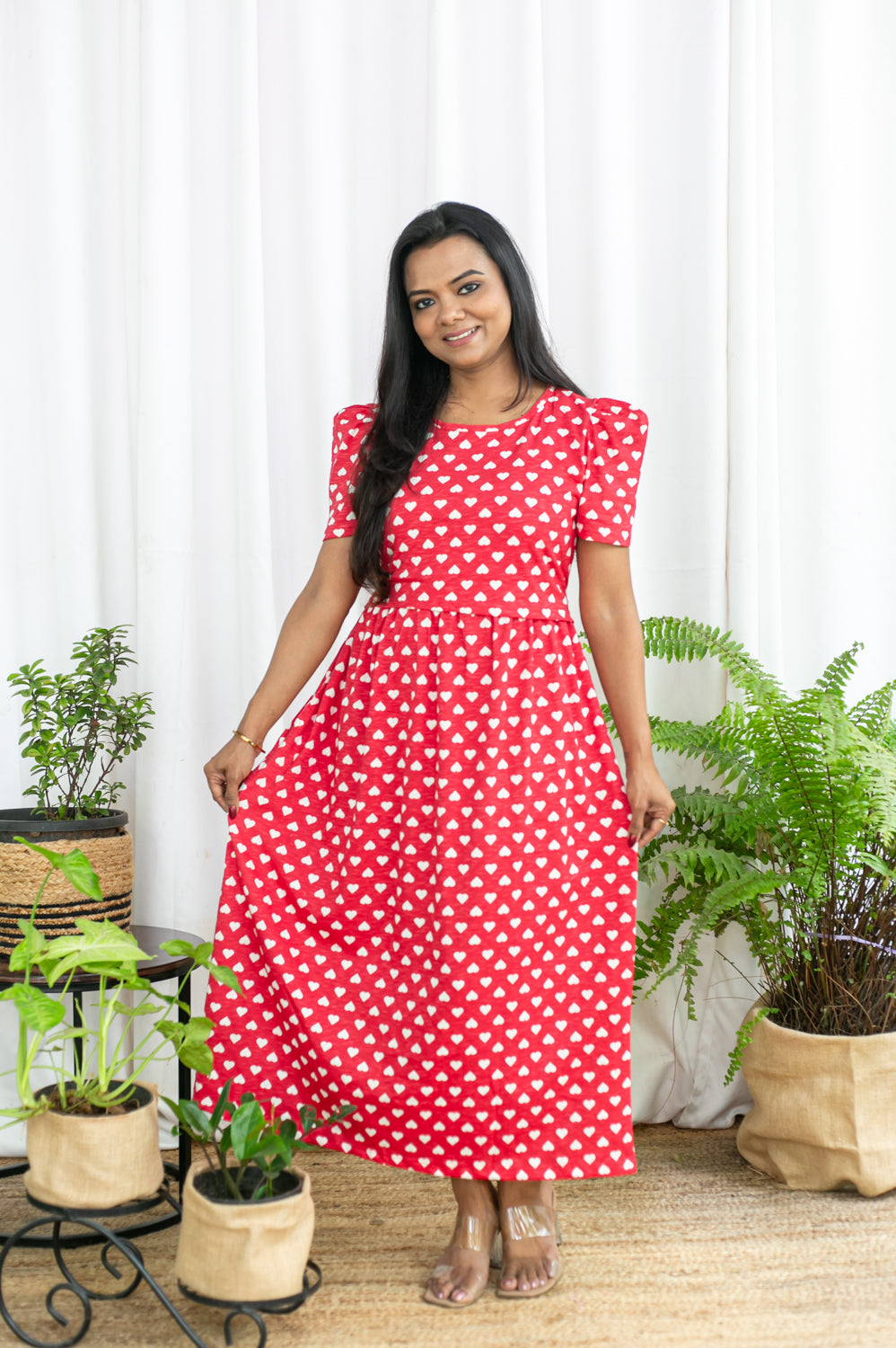 HAPPY HEART ZIPLESS MAXI