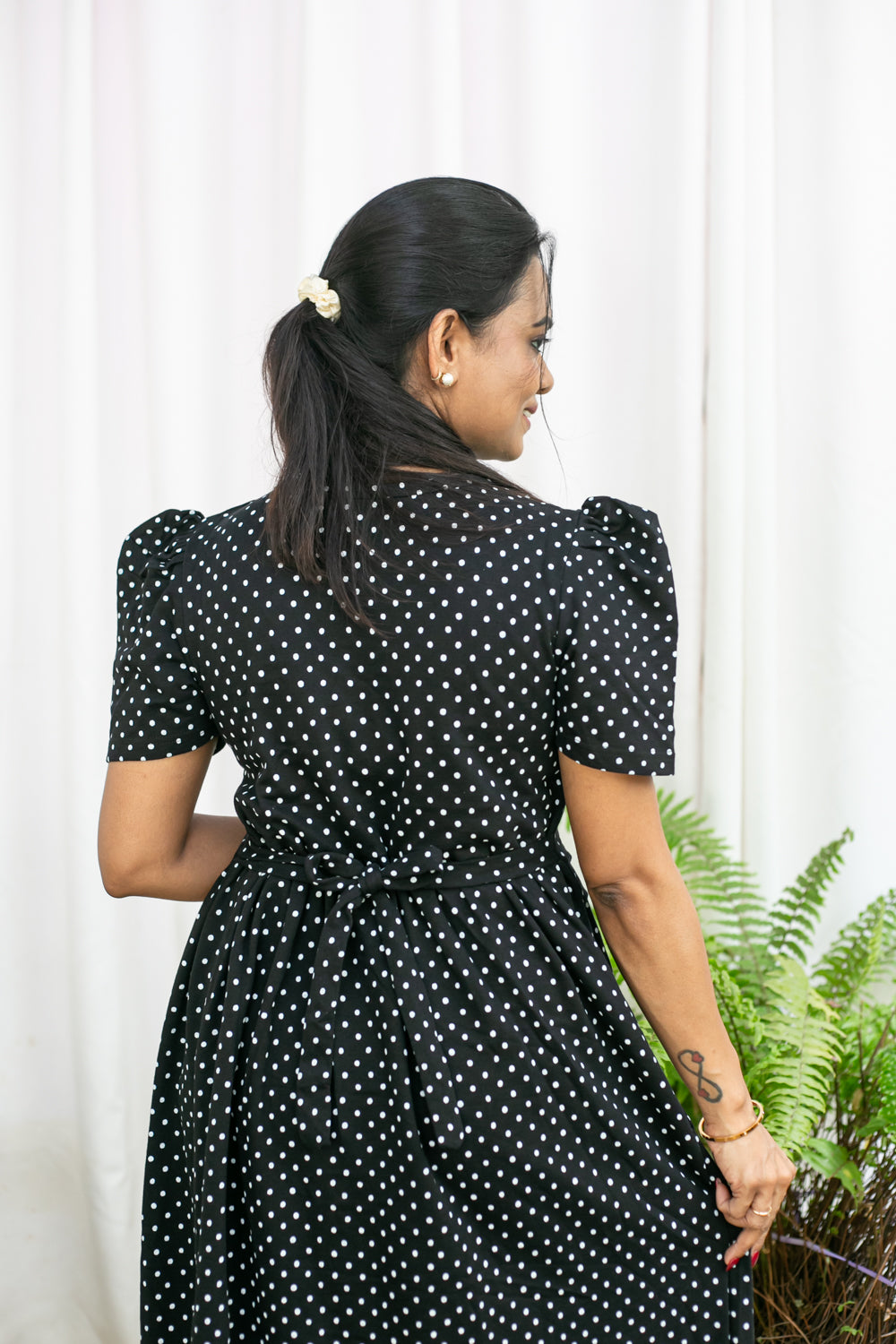 DOTTED DELIGHT ZIPLESS FROCK