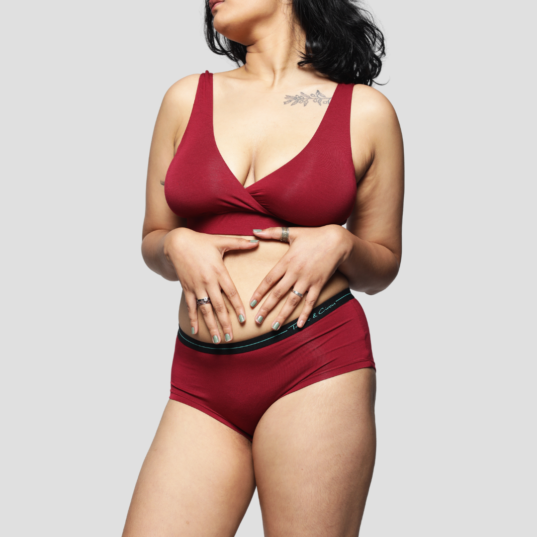 Maternity Nursing Bra - Automn Red