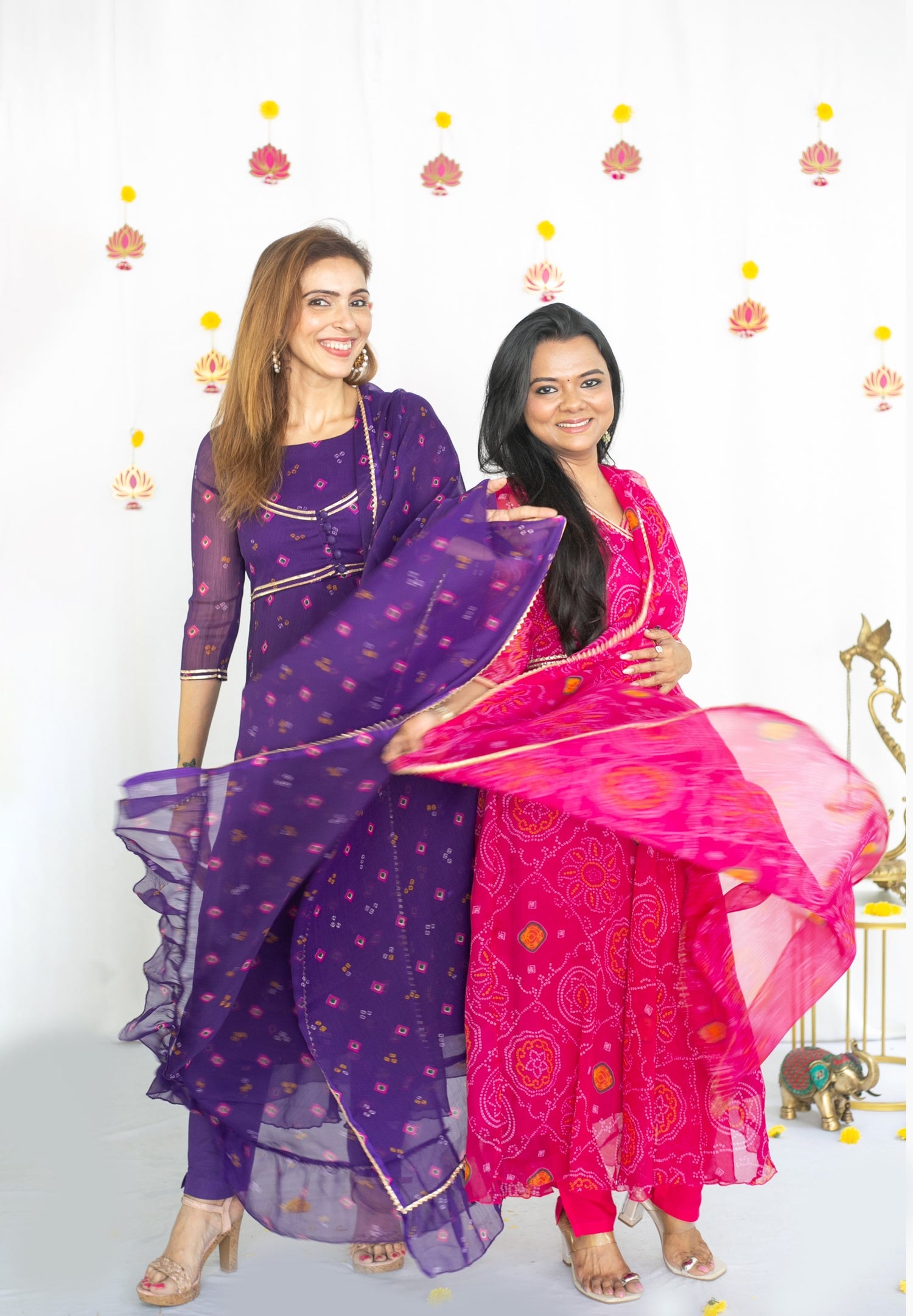 Bandhini Rani Maternity Feeding Anarkali set