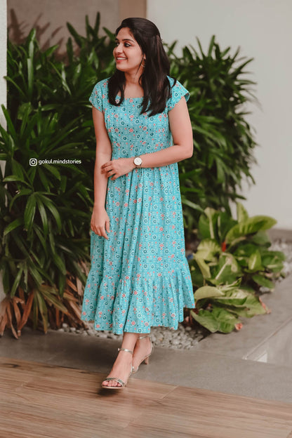 BLUE SKY Maternity Feeding Maxi Jacket Dress