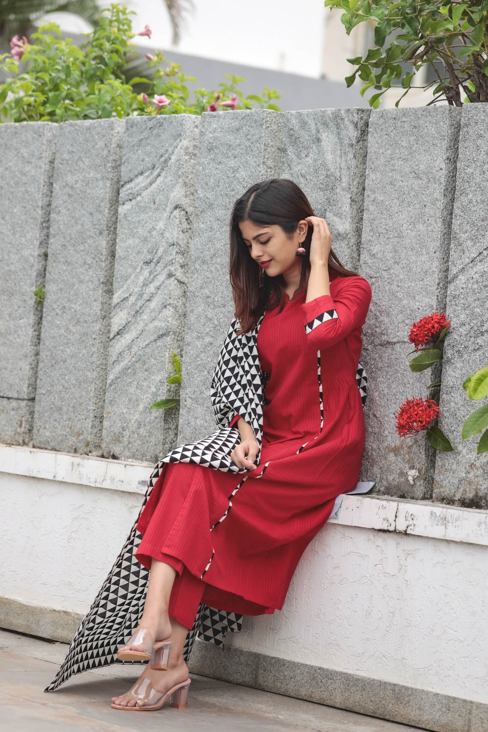 BLUSH Maternity Feeding Kurtha Set