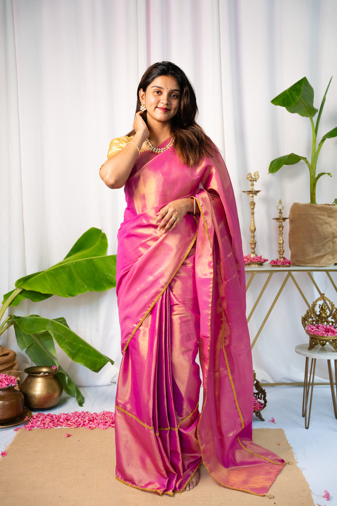 Diya - Pink Sapphire Saree - Without blouse